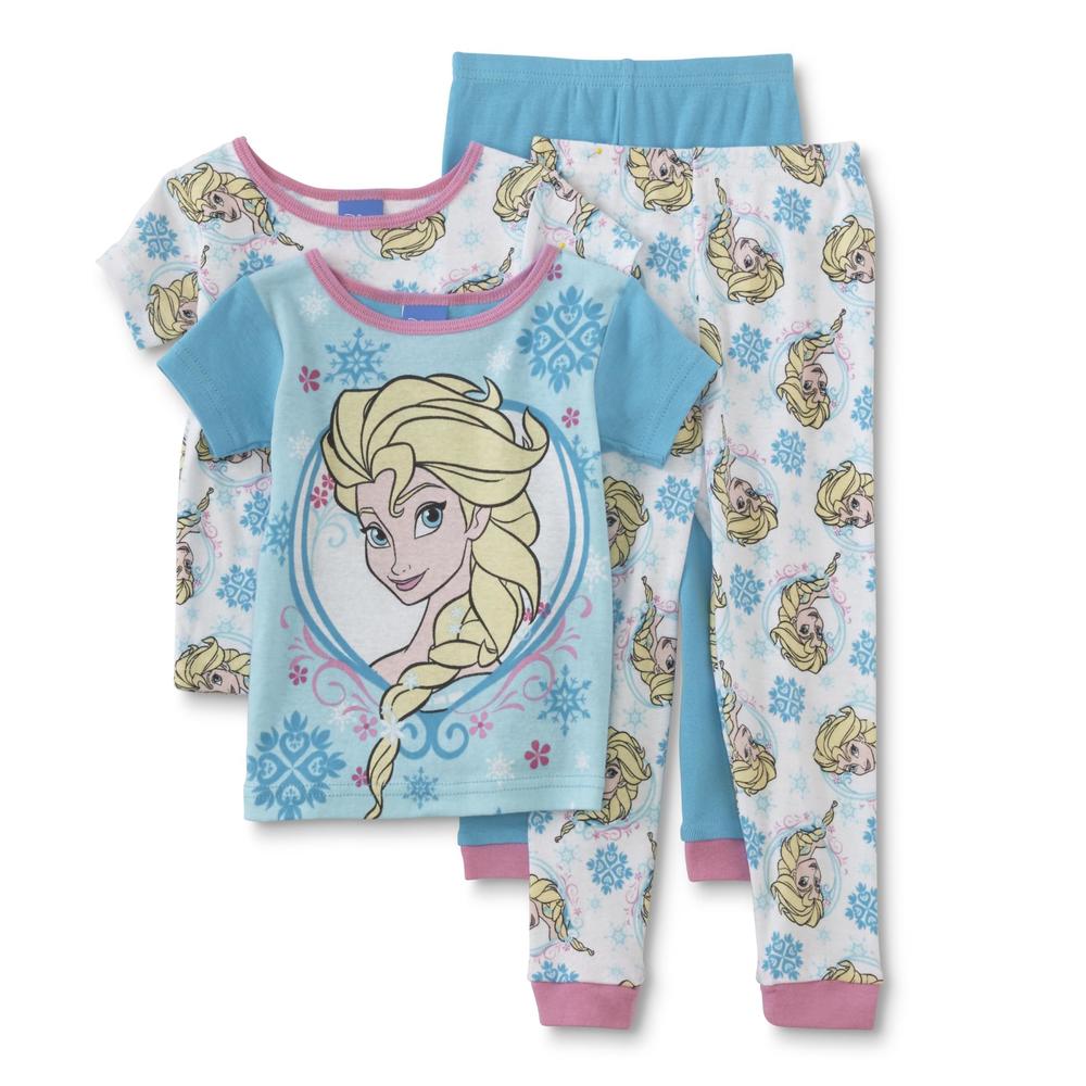 Disney Frozen Toddler Girl's 2-Pairs Pajamas - Elsa