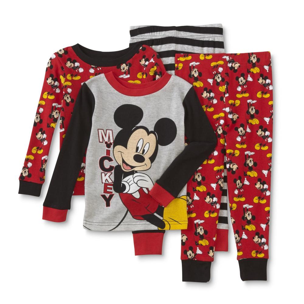 Disney Mickey Mouse Toddler Boy's 2-Pairs Long-Sleeve Pajamas