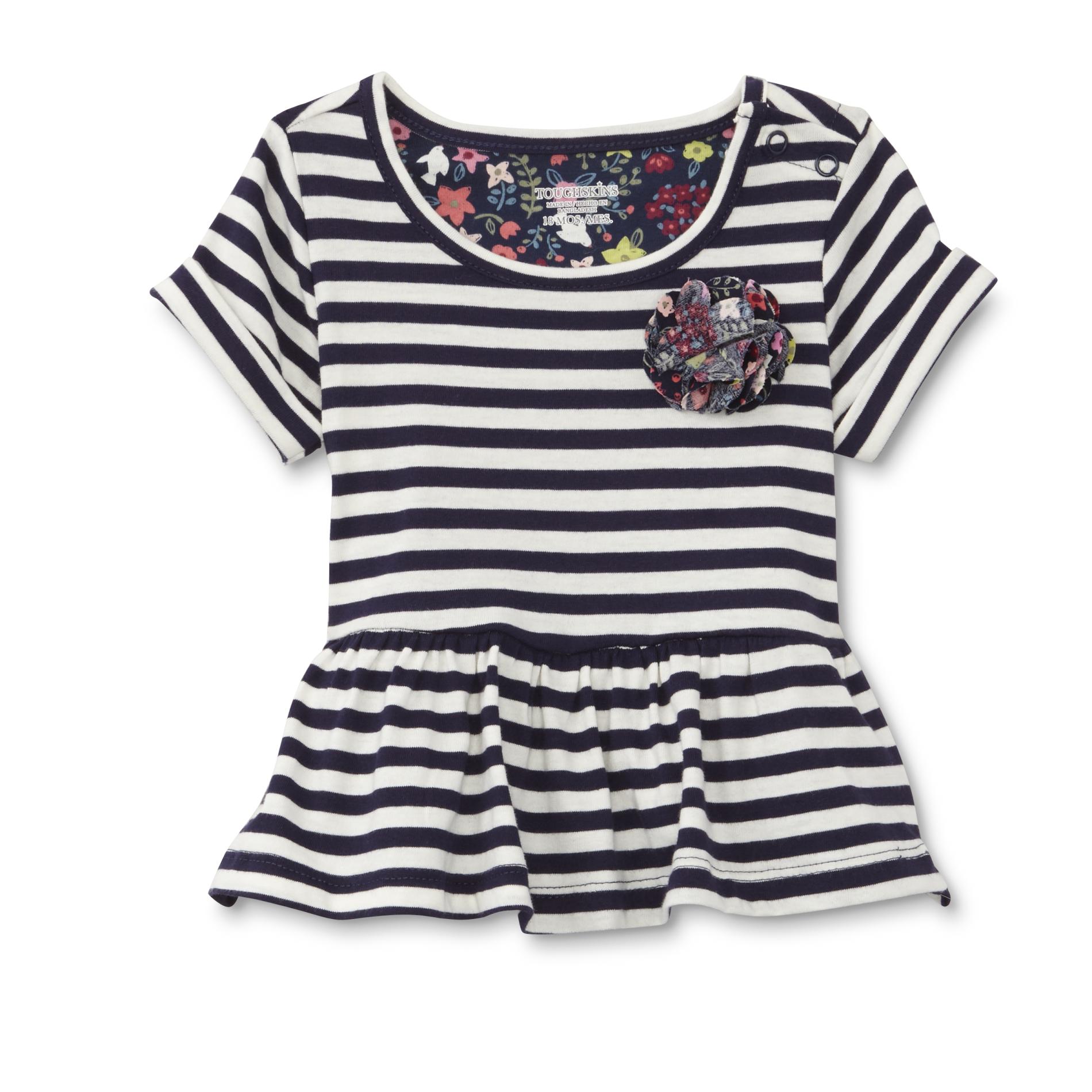 Toughskins Infant & Toddler Girl's Peplum Top - Striped