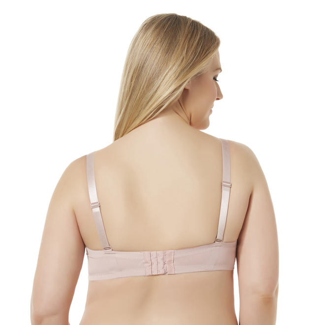 Simply Emma Womens Plus 2 Pack Underwire Convertible Bras 