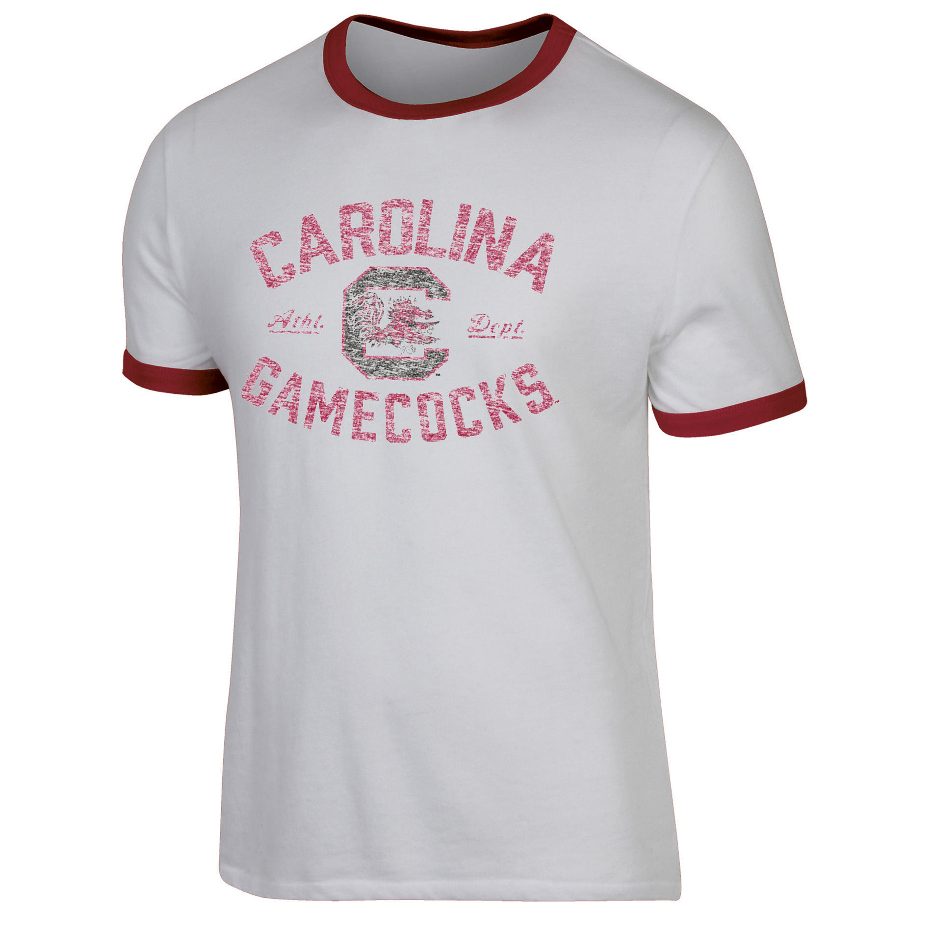NCAA Men’s South Carolina Gamecocks Classic Fit Ringer T-Shirt, Size: Medium NCAA Men’s South Carolina Gamecocks Classic Fit Ringer T-Shirt, Size: Medium