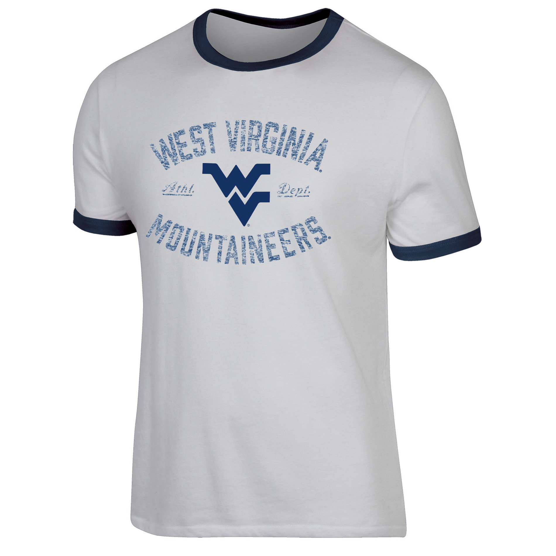 NCAA Men’s West Virginia Mountaineers Classic Fit Ringer T-Shirt, Size: Medium NCAA Men’s West Virginia Mountaineers Classic Fit Ringer T-Shirt, Size: Medium