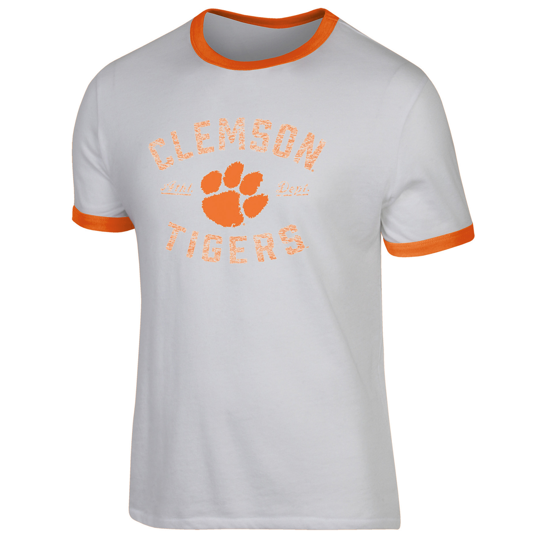 NCAA Men’s Clemson Tigers Classic Fit Ringer T-Shirt, Size: Large NCAA Men’s Clemson Tigers Classic Fit Ringer T-Shirt, Size: Large