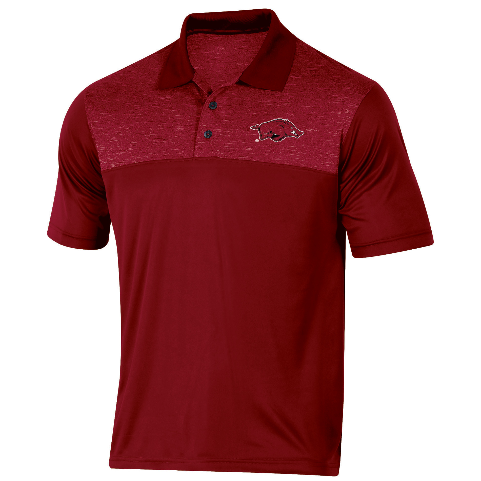 NCAA Men&#8217;s Arkansas Razorbacks Colorblock Polo T-Shirt
