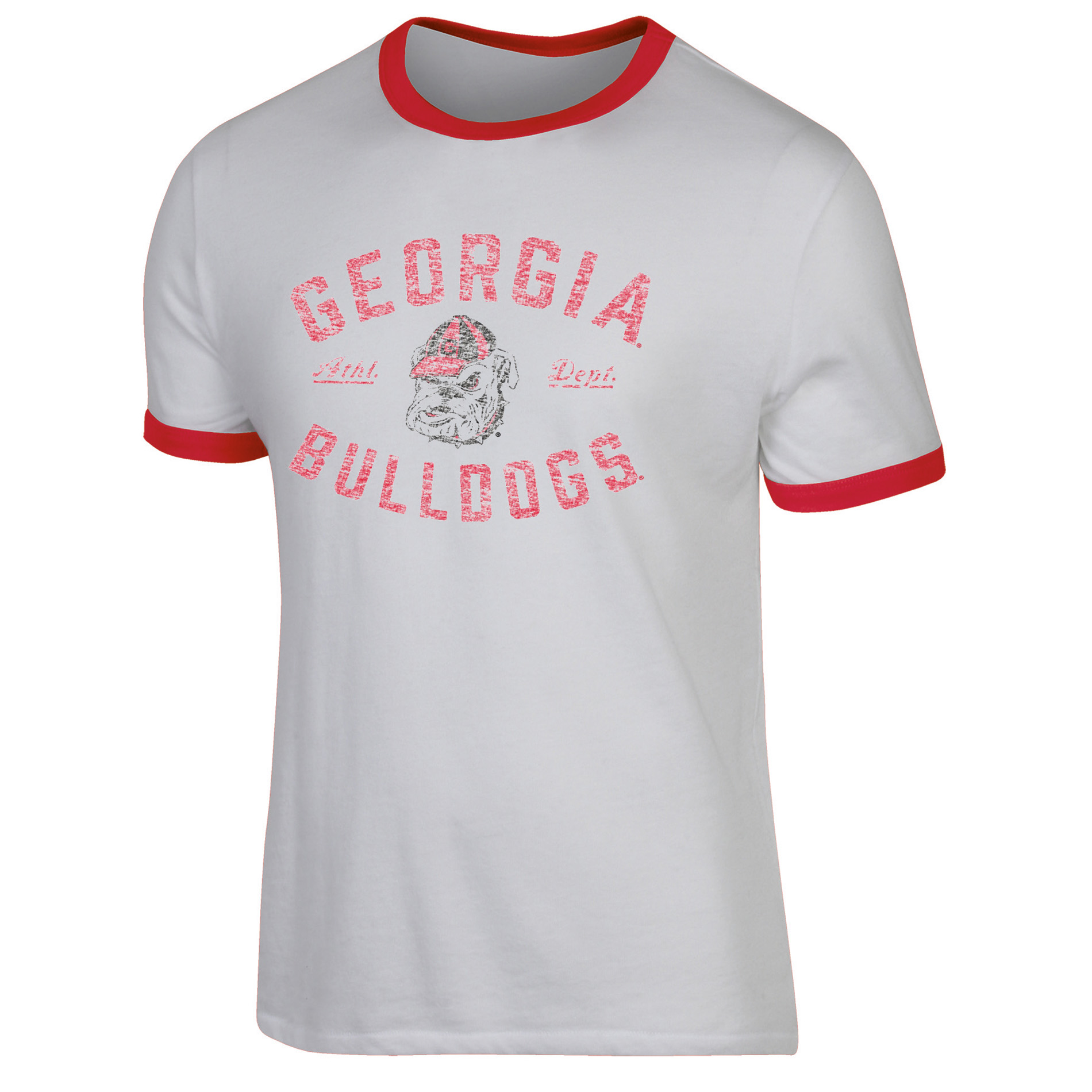 NCAA Men’s Georgia Bulldogs Classic Fit Ringer T-Shirt, Size: Medium NCAA Men’s Georgia Bulldogs Classic Fit Ringer T-Shirt, Size: Medium