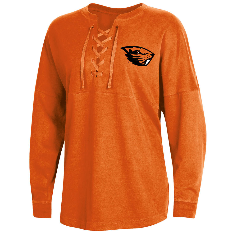 NCAA Women&#8217;s Oregon State Beavers Lace-Up Oversize Top