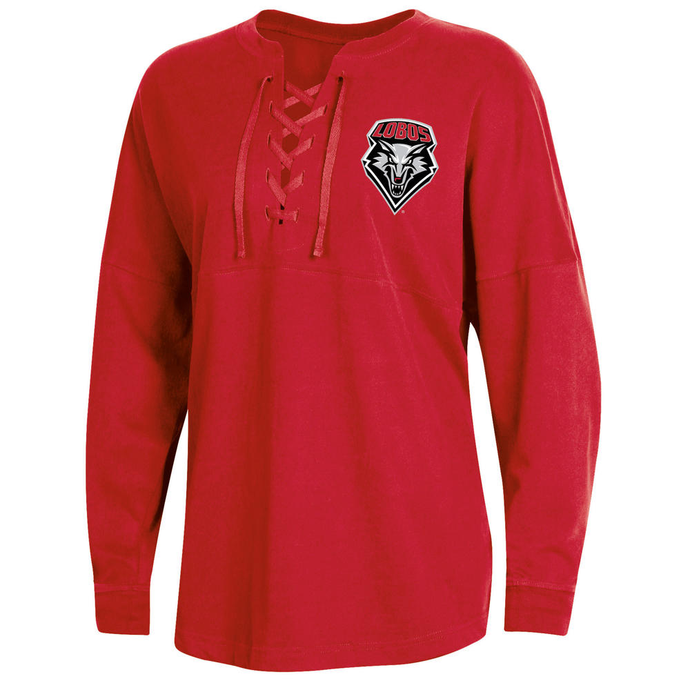 NCAA Women&#8217;s New Mexico Lobos Lace-Up Oversize Top