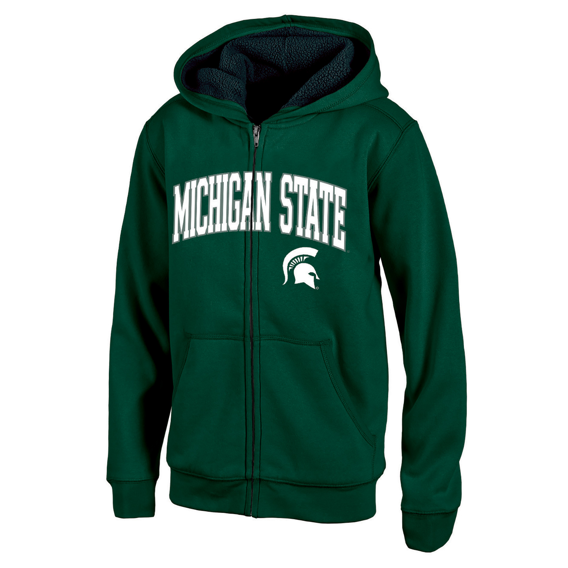 NCAA Boys&#8217; Sherpa-Lined Full-Zip Hoodie - Michigan State Spartans