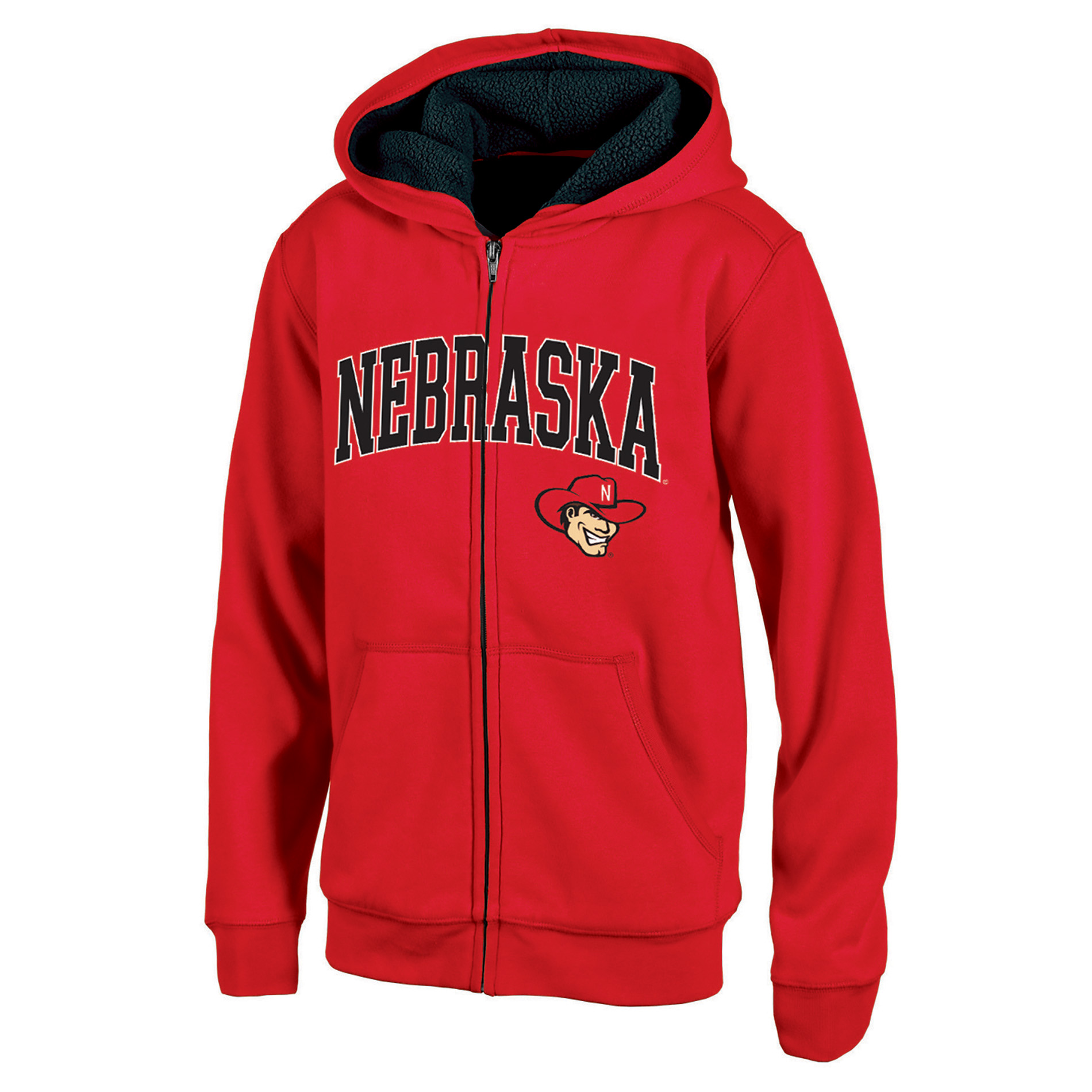 NCAA Boys&#8217; Sherpa-Lined Full-Zip Hoodie - Nebraska Huskers