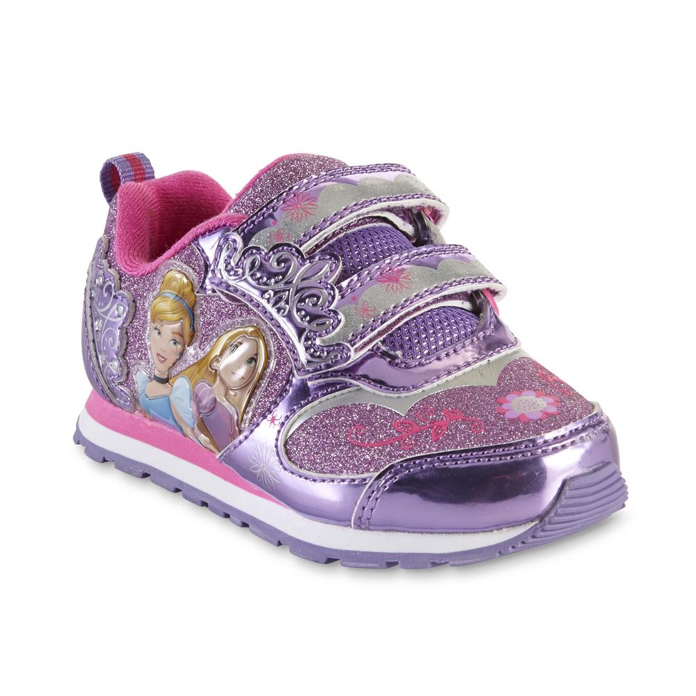 Disney Toddler Girls' Princess Light-Up Sneaker - Pink/Purple
