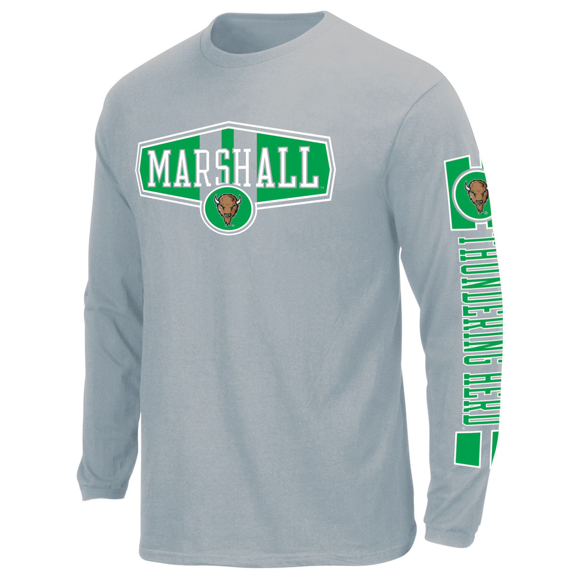NCAA Men&#8217;s Marshall Thundering Herd Long-Sleeve Graphic T-Shirt
