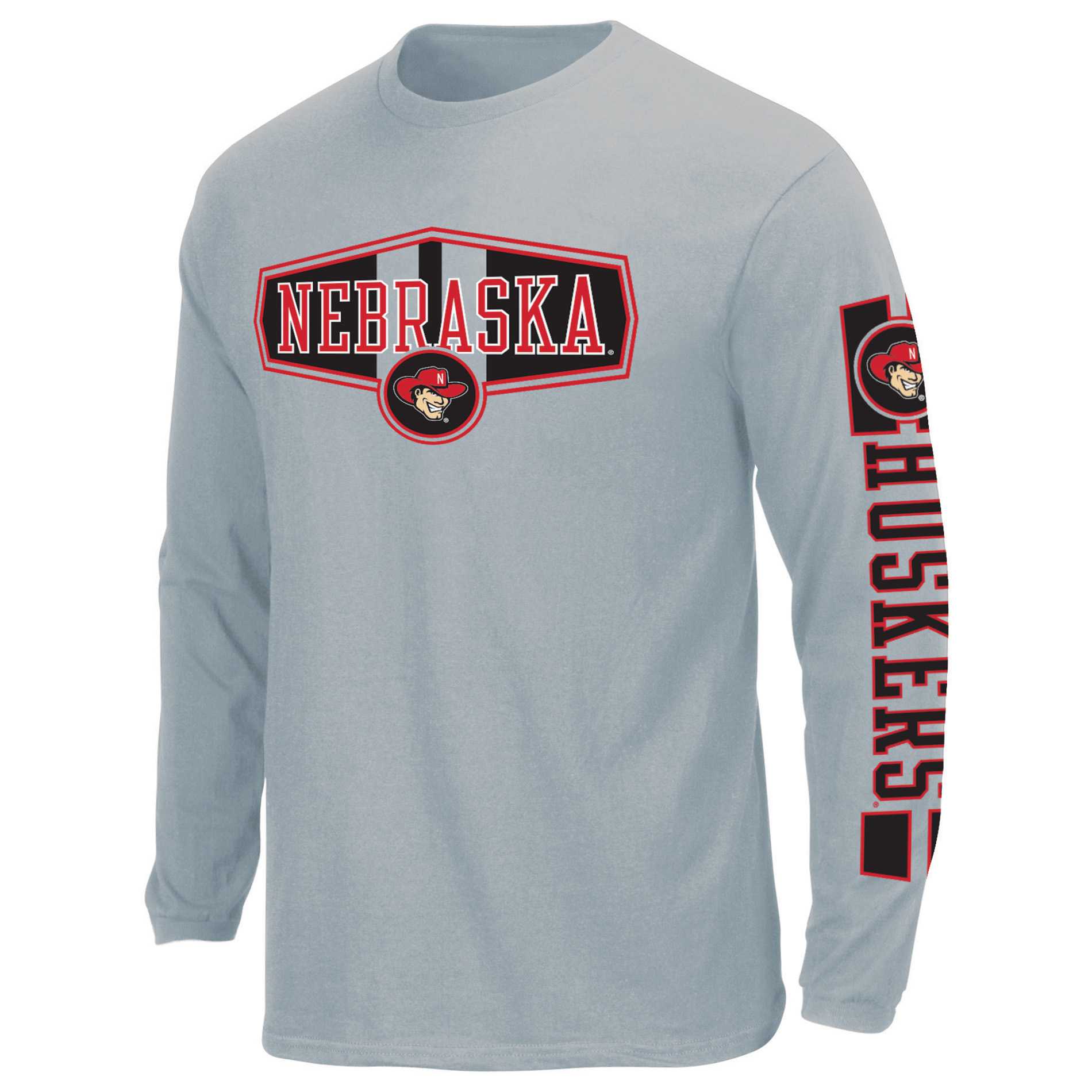NCAA Men&#8217;s Nebraska Huskers Long-Sleeve Graphic T-Shirt