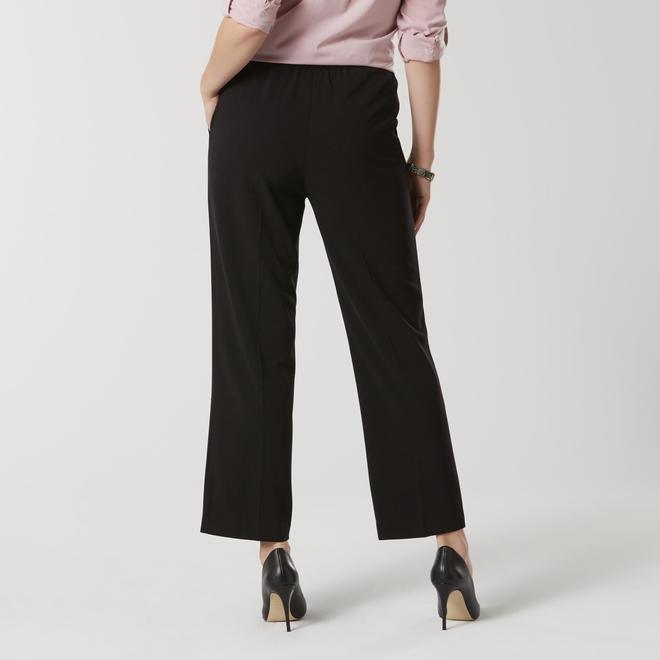 Basic Editions Women's Tummy Control Dress Pants