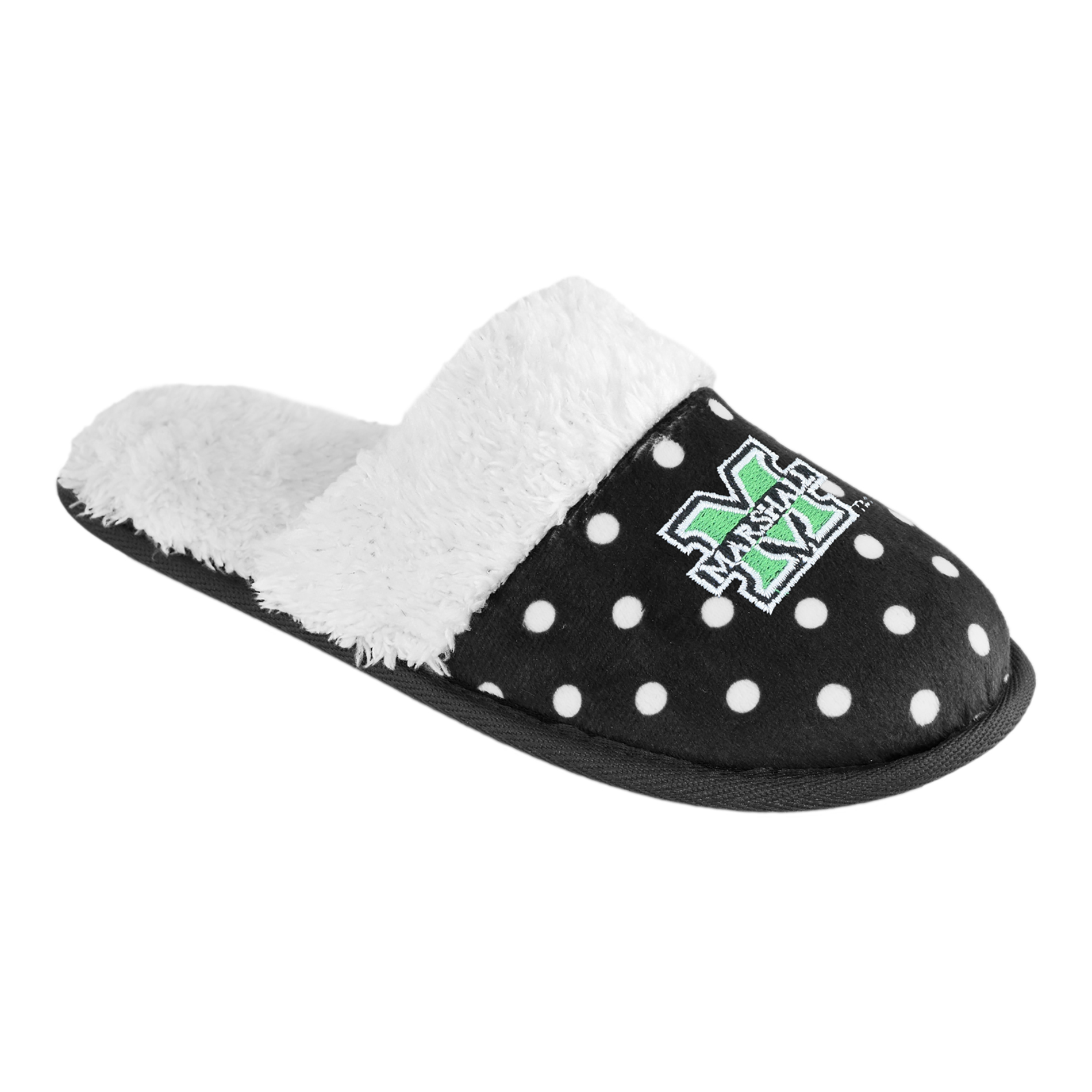 NCAA Women&#8217;s Marshall Thundering Herd Dotted Scuff Slippers