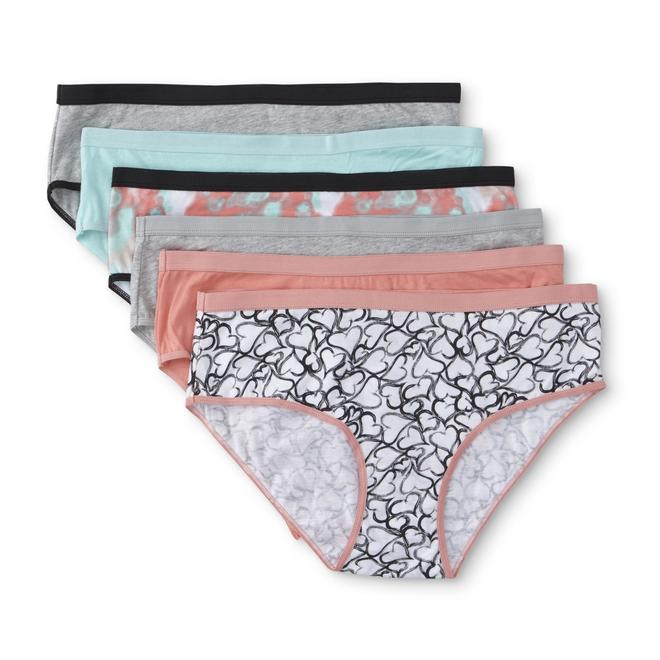 Joe Boxer Women's 6Pack Hipster Panties