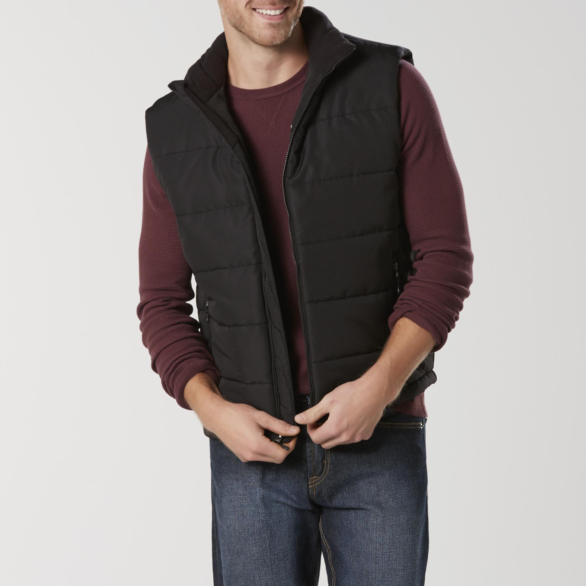 Athletech Men's Puffer Vest, Size: Medium, Black Black Athletech Men's Puffer Vest, Size: Medium, Black Black