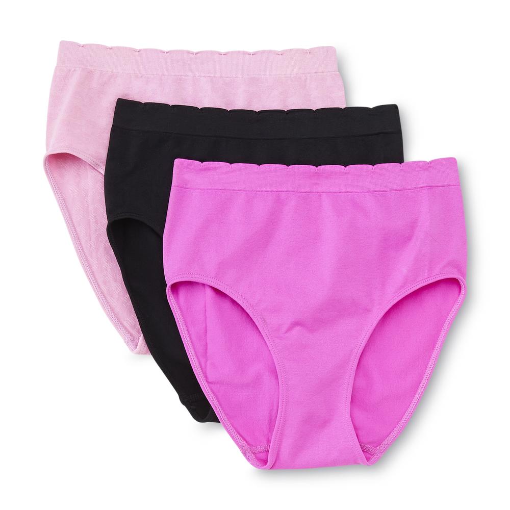 Pink K Women's 3-Pairs Brief Panties