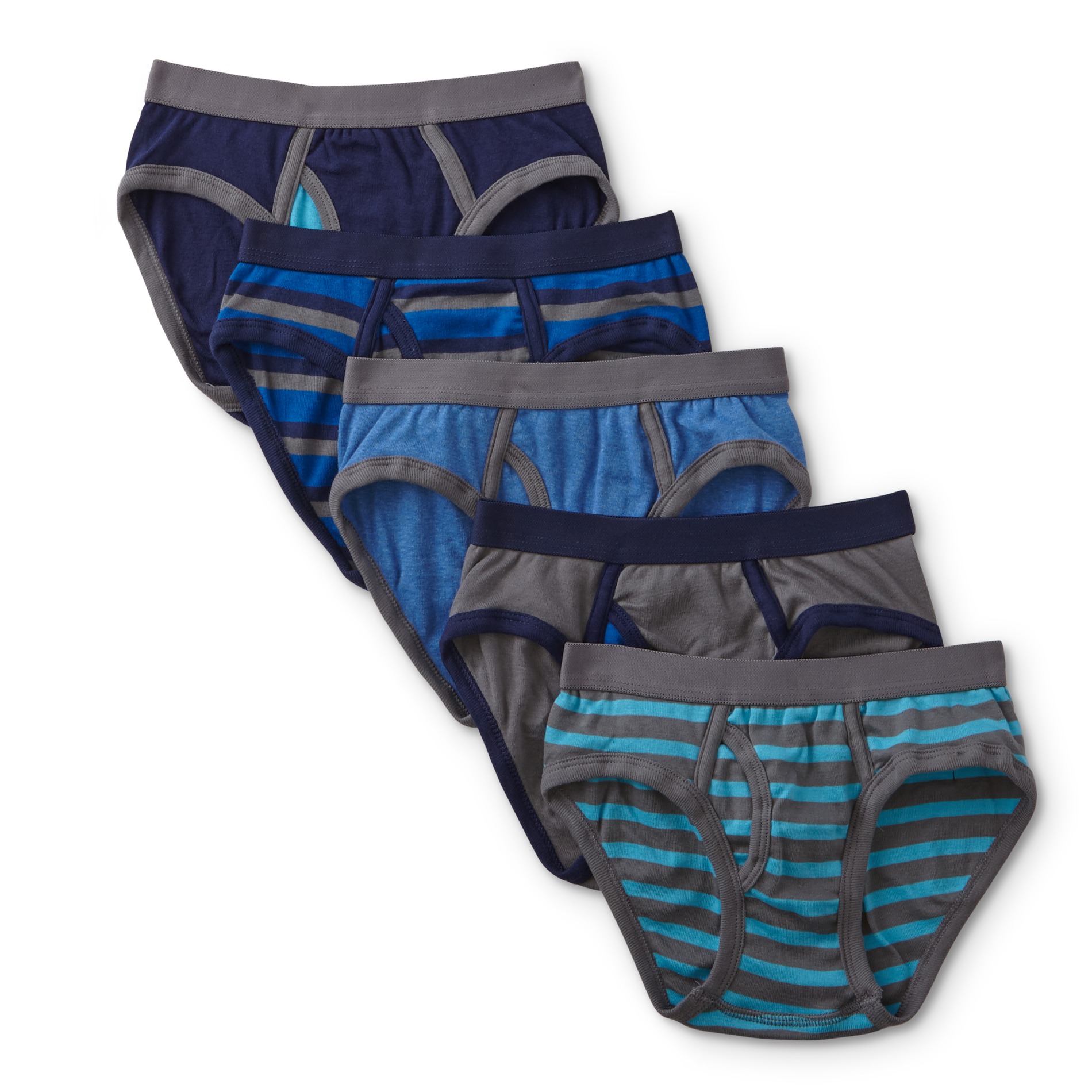 Joe Boxer Boys' 5Pack Briefs Striped & Solids Shop Your Way