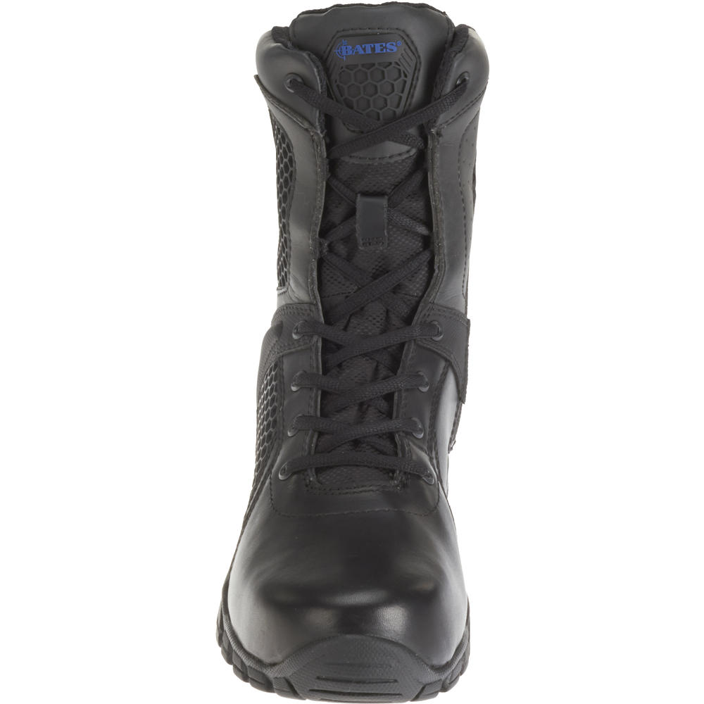 Bates Women's 8" Strike Black Leather/Nylon #7708 Work Boot