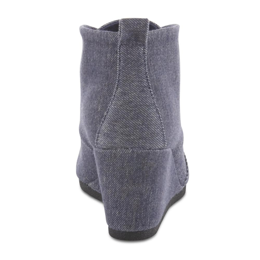Simply Styled Women's Ophelia Wedge Bootie - Navy
