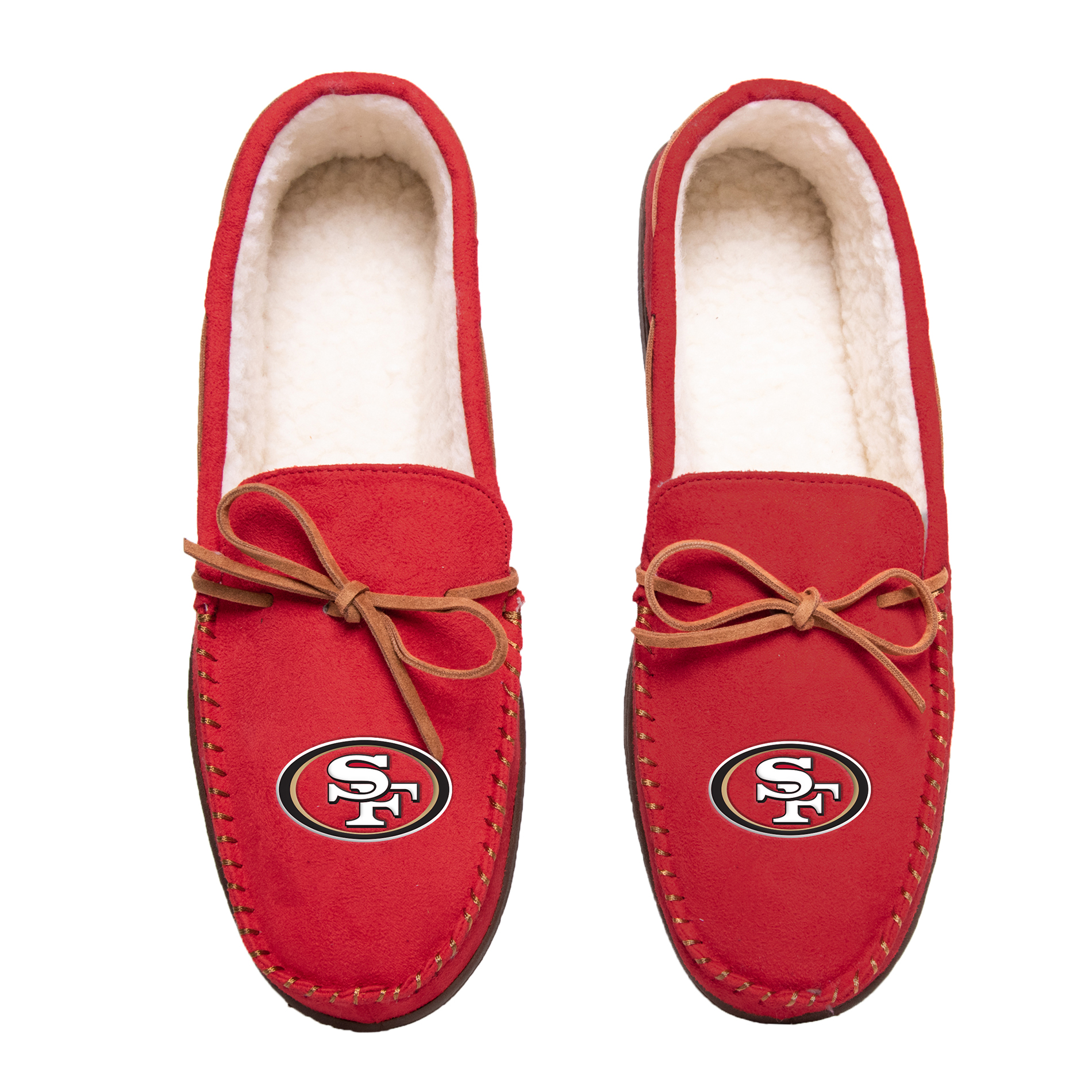 NFL Men’s Team Color Big Logo Moccasins - San Francisco 49ers, Size: XL NFL Men’s Team Color Big Logo Moccasins - San Francisco 49ers, Size: XL