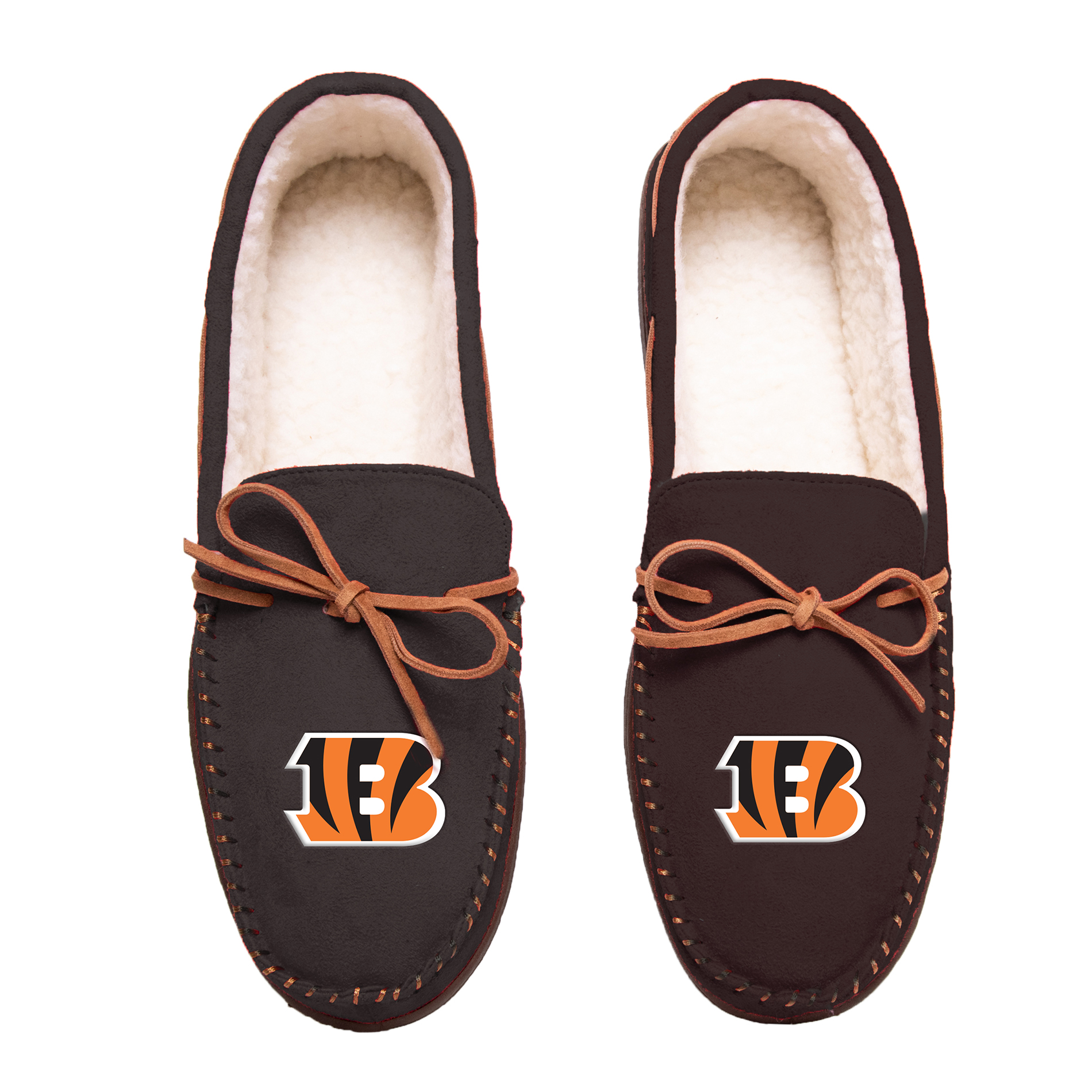 NFL Men’s Team Color Big Logo Moccasins - Cincinnati Bengals, Size: XL NFL Men’s Team Color Big Logo Moccasins - Cincinnati Bengals, Size: XL