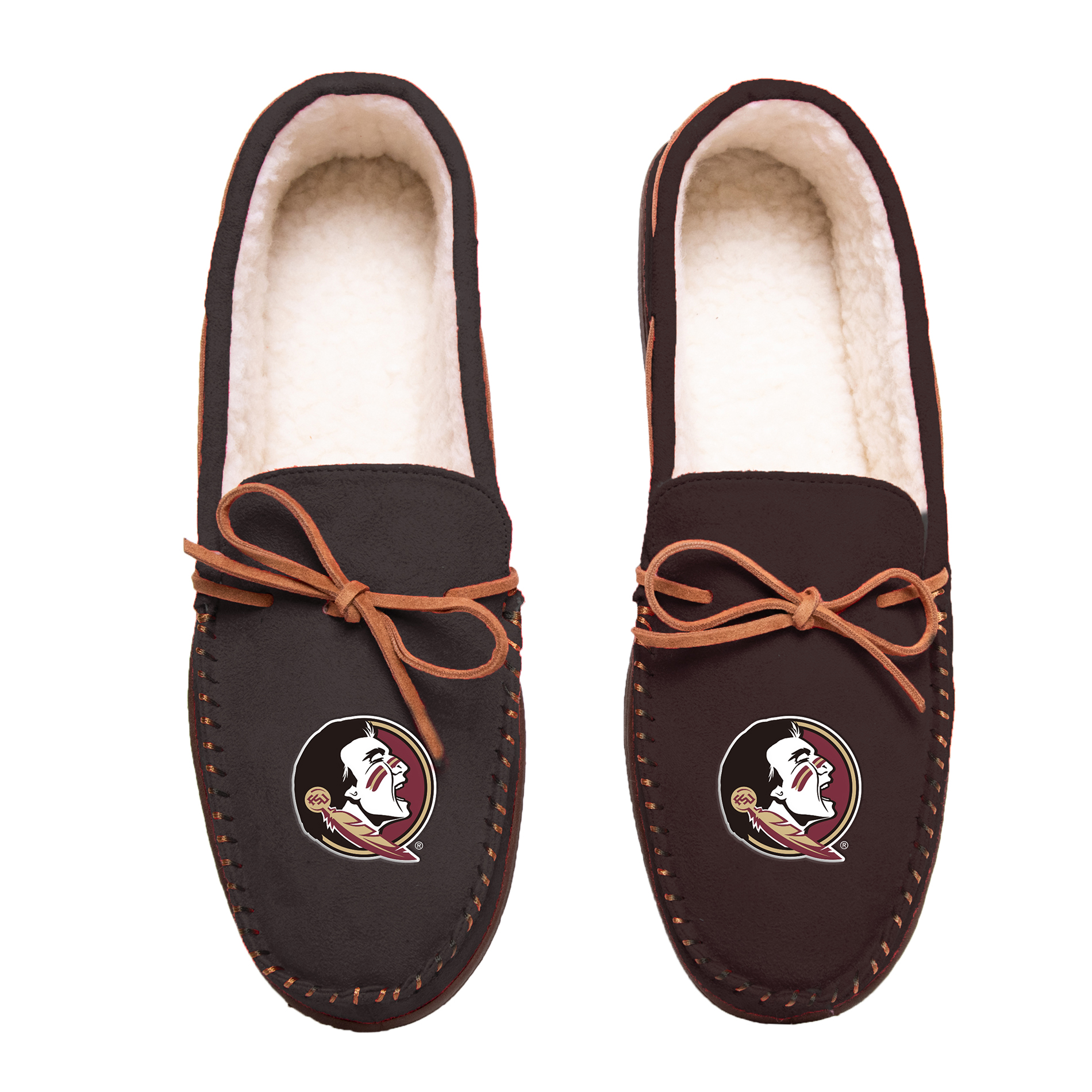 Men’s Team Color Big Logo Moccasins - Florida State Seminoles, Size: Medium Men’s Team Color Big Logo Moccasins - Florida State Seminoles, Size: Medium