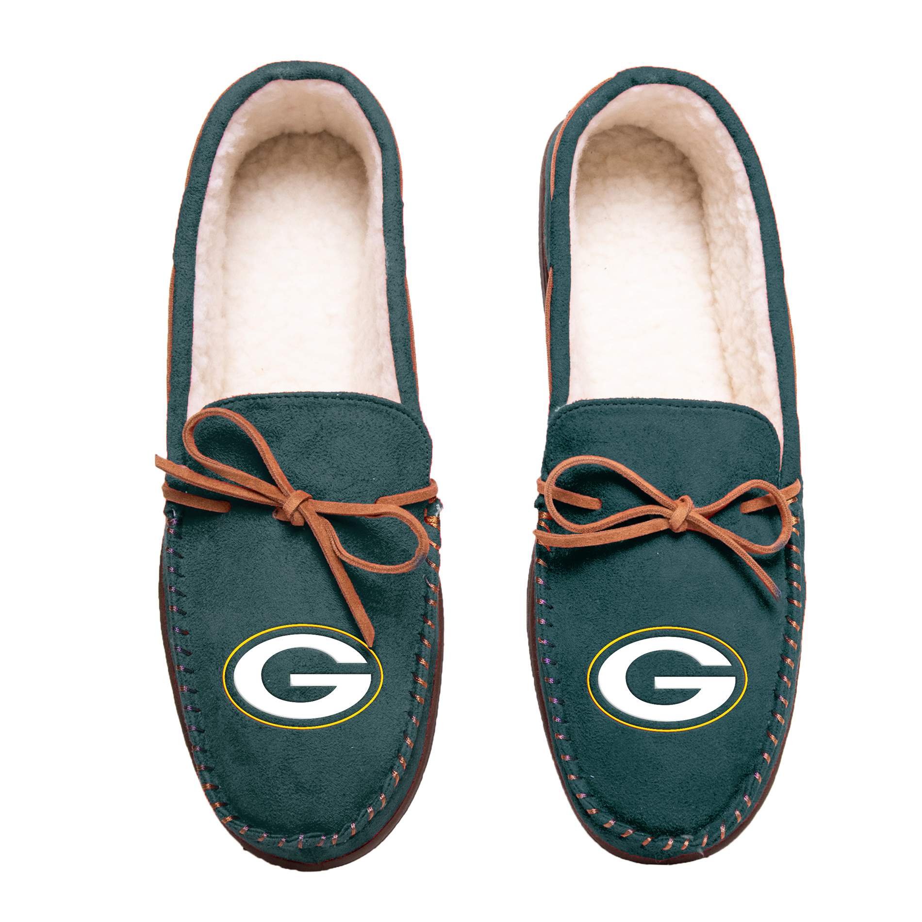 NFL Men’s Team Color Big Logo Moccasins - Green Bay Packers, Size: Large NFL Men’s Team Color Big Logo Moccasins - Green Bay Packers, Size: Large