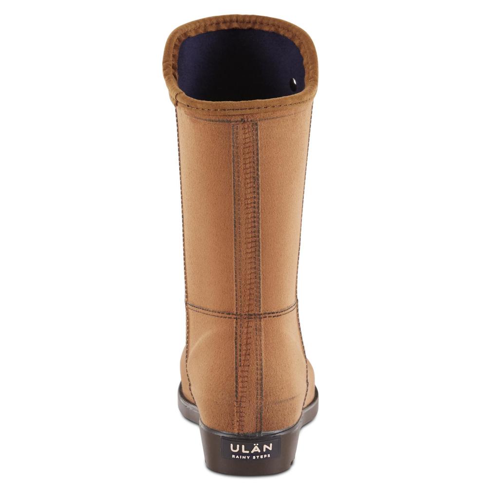 Ulan Women's Loralee Water-Resistant Rain Boot - Tan