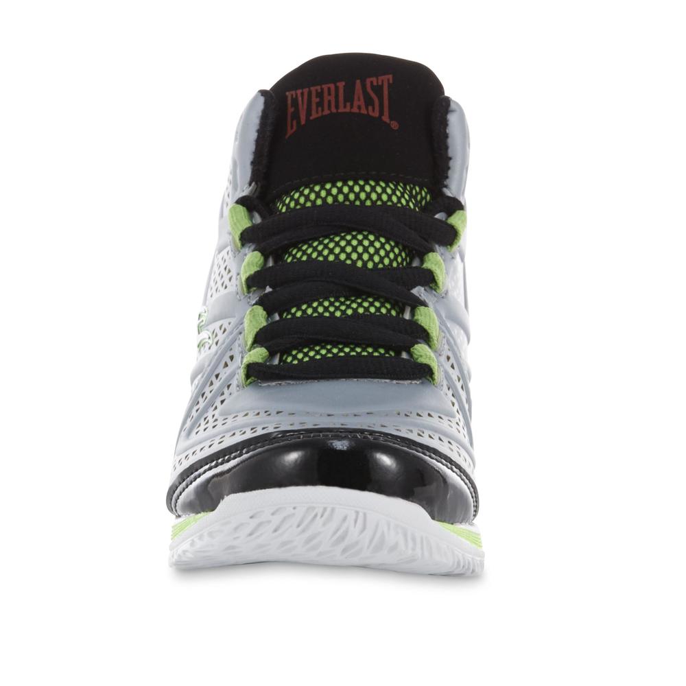 Everlast&reg; Boy's Cayenne Gray/Black/Green/Red High-Top Athletic Shoe