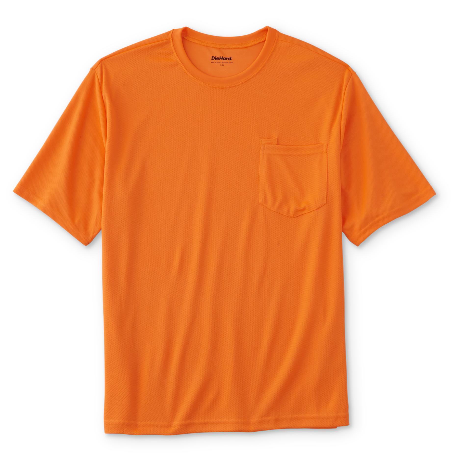 DieHard Men's Big & Tall High Visibility Work Shirt, Size: XLT, Neon Orange DieHard Men's Big & Tall High Visibility Work Shirt, Size: XLT, Neon Orange