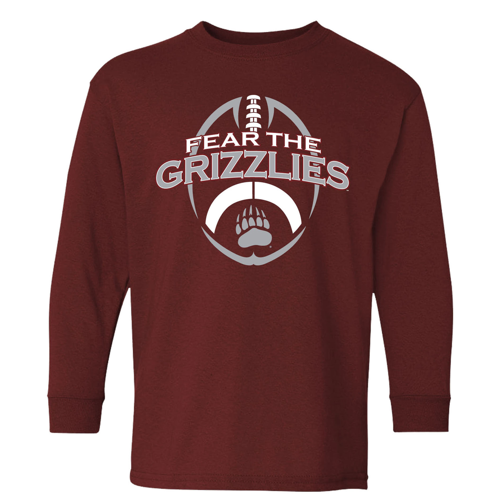 NCAA Boys’ Fear The Grizzlies Long-Sleeve T-Shirt, Size: Small NCAA Boys’ Fear The Grizzlies Long-Sleeve T-Shirt, Size: Small