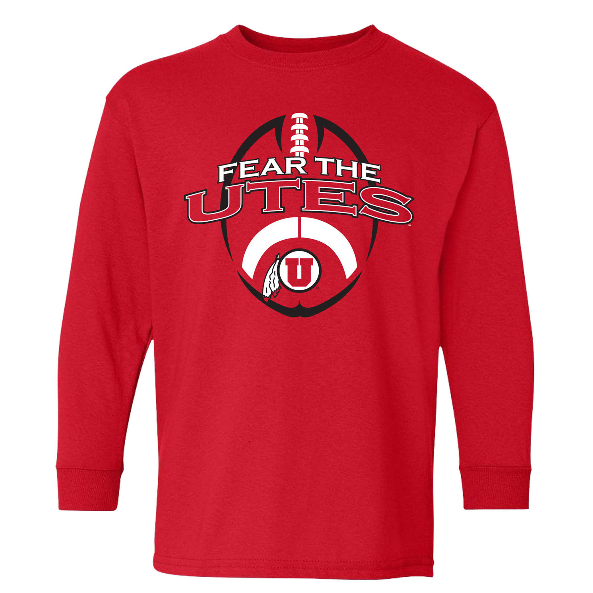 NCAA Boys’ Fear The Utes Long-Sleeve T-Shirt, Size: Small NCAA Boys’ Fear The Utes Long-Sleeve T-Shirt, Size: Small