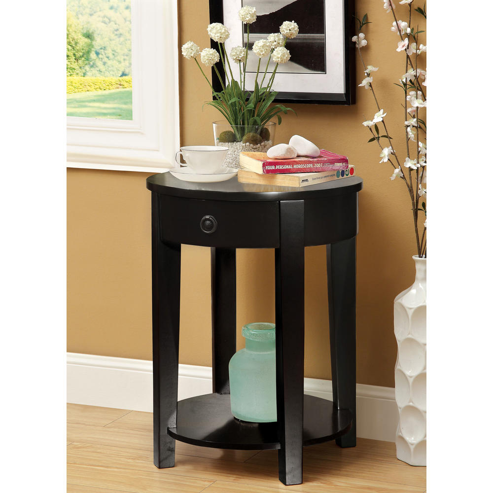 Furniture of America Round Kinas Side Table