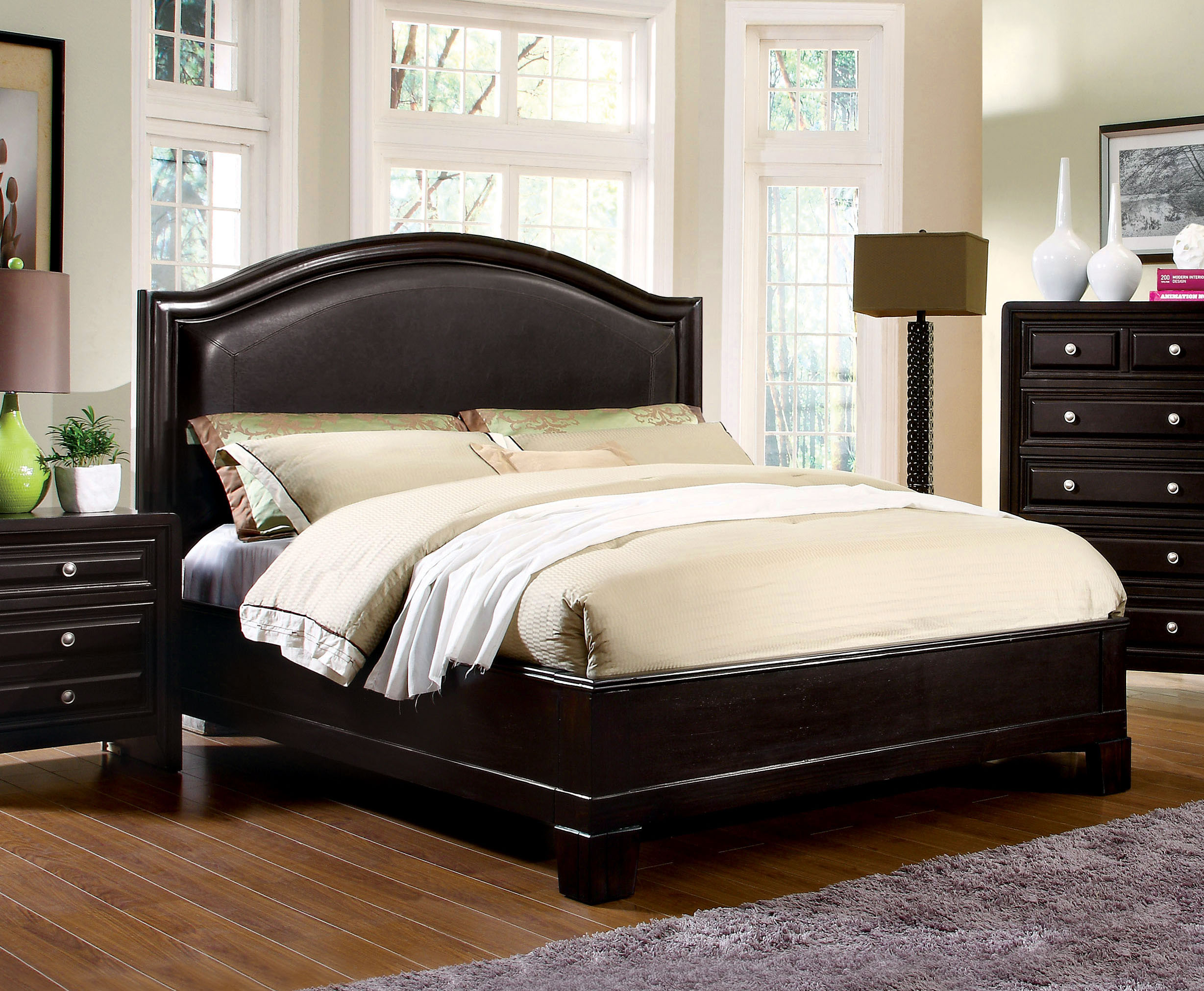 Furniture of America Noira Espresso Platform Bed