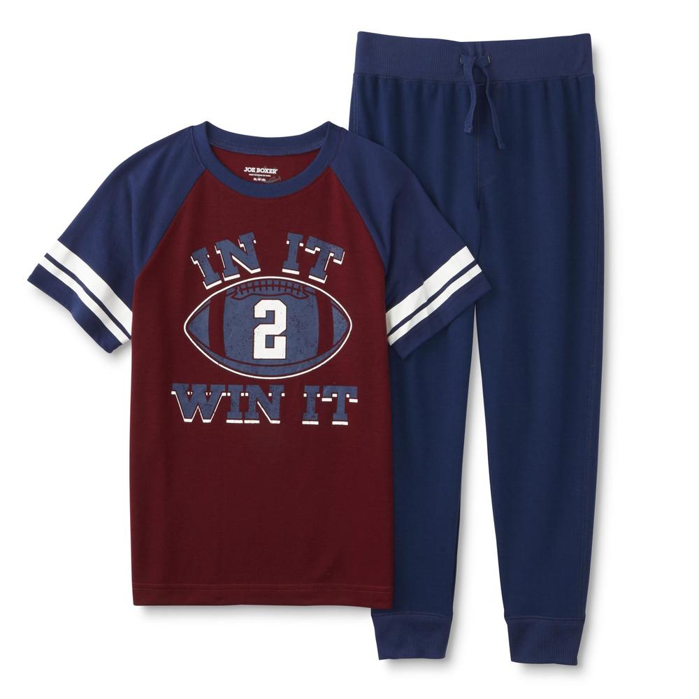 Joe Boxer Boy's Pajama Shirt & Pants - Football