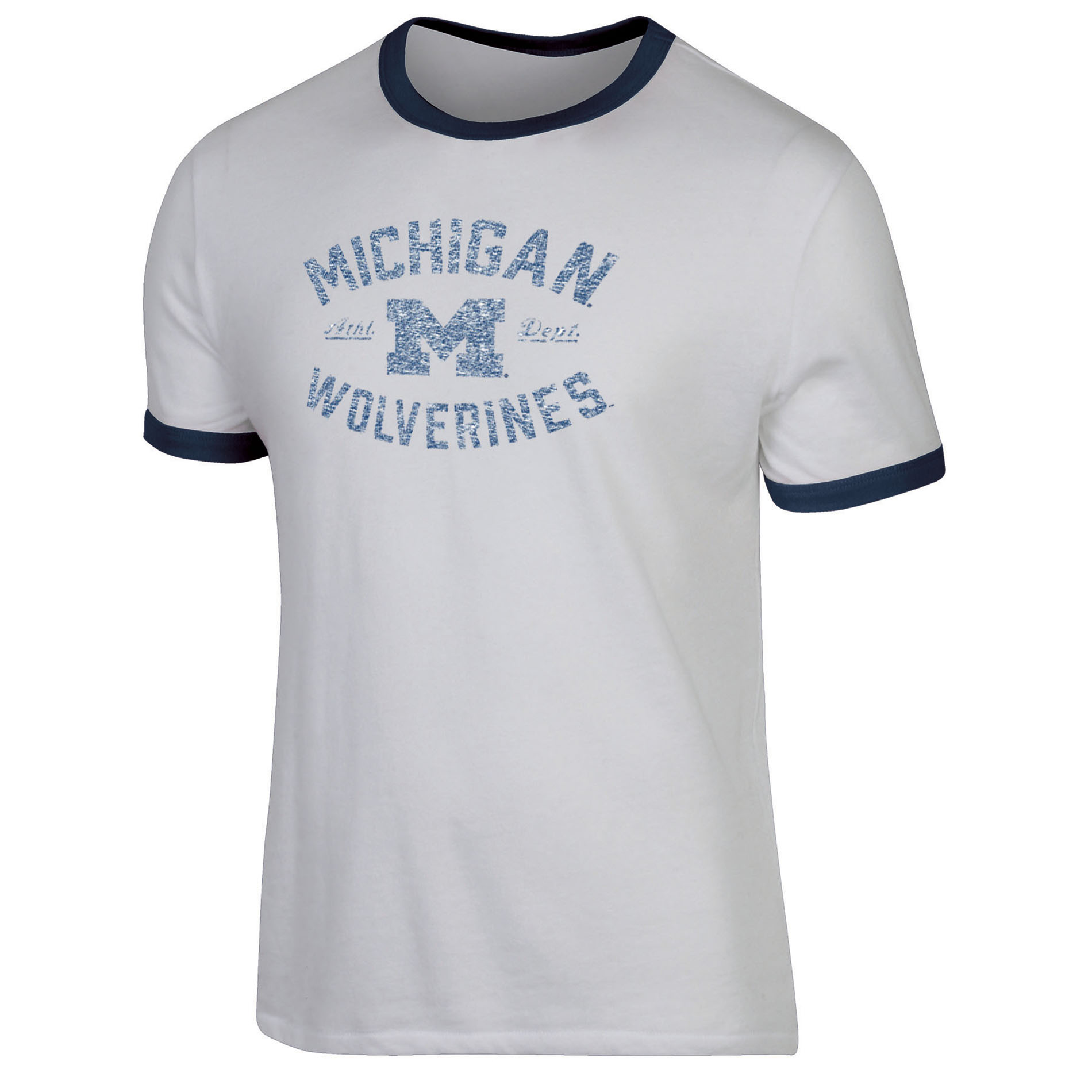 NCAA Men&#8217;s Michigan Wolverines Classic Fit Ringer T-Shirt