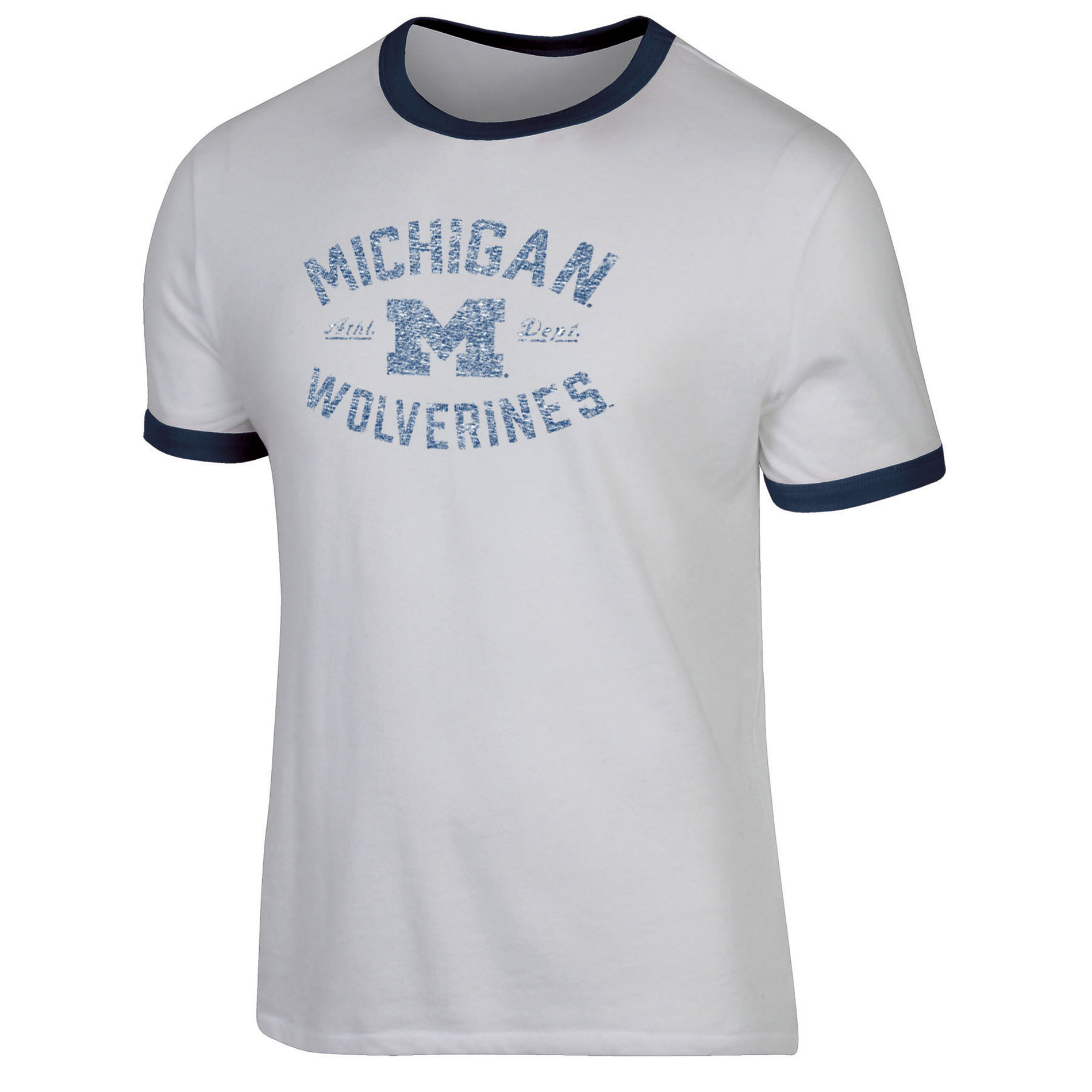 NCAA Men’s Michigan Wolverines Classic Fit Ringer T-Shirt, Size: Medium NCAA Men’s Michigan Wolverines Classic Fit Ringer T-Shirt, Size: Medium