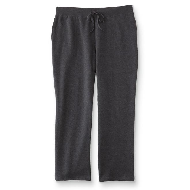 Basic Editions Women's Plus Knit Pants