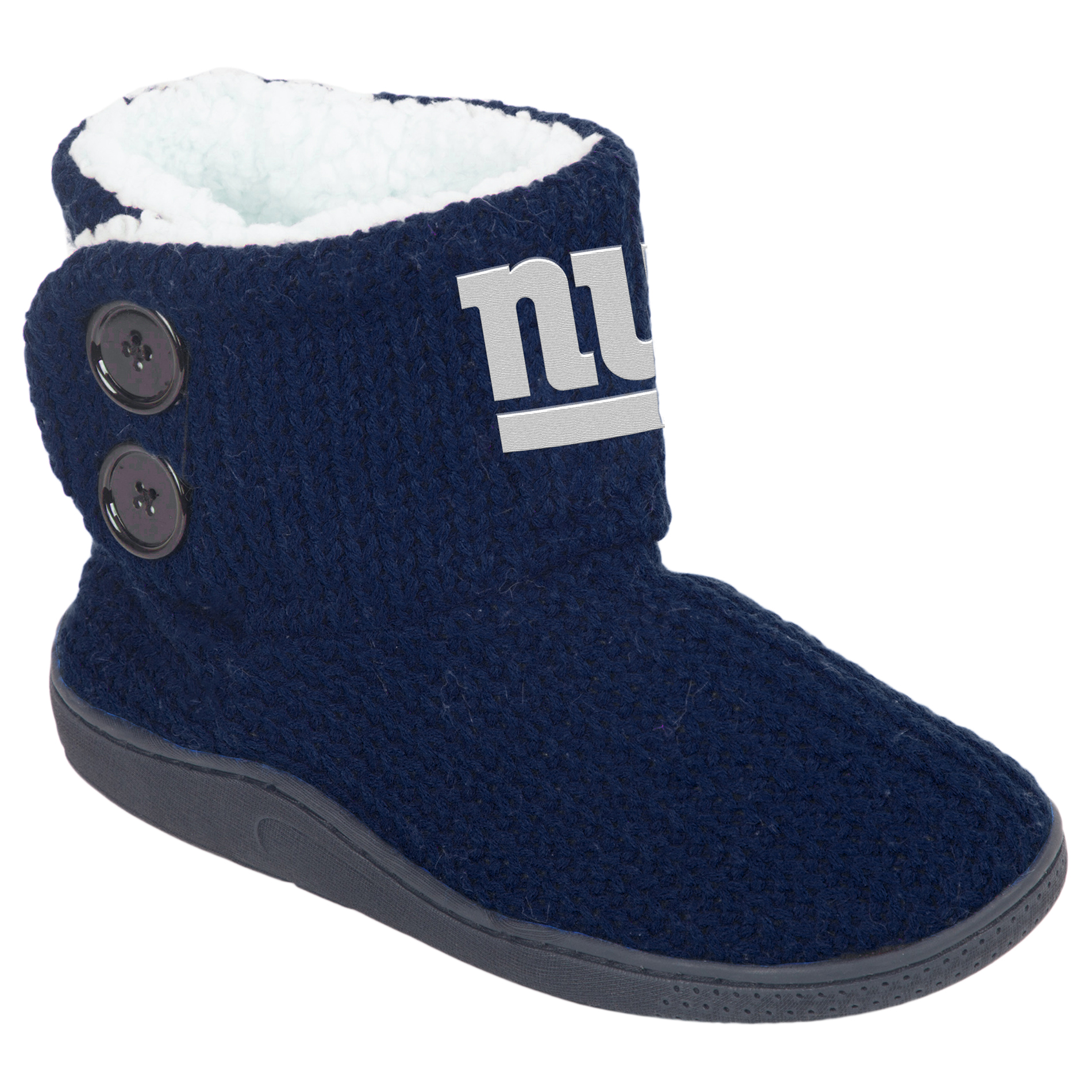 NFL Women’s 2-Button Knit Slipper Boots - New York Giants, Size: Large NFL Women’s 2-Button Knit Slipper Boots - New York Giants, Size: Large