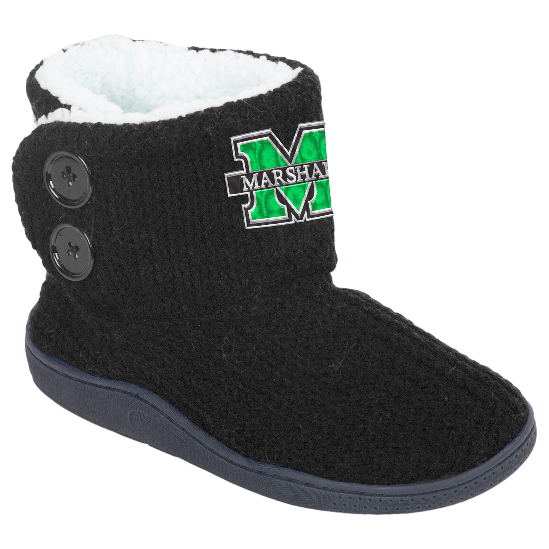 NCAA Women’s 2-Button Knit Boots - Marshall Thundering Herd, Size: Large NCAA Women’s 2-Button Knit Boots - Marshall Thundering Herd, Size: Large