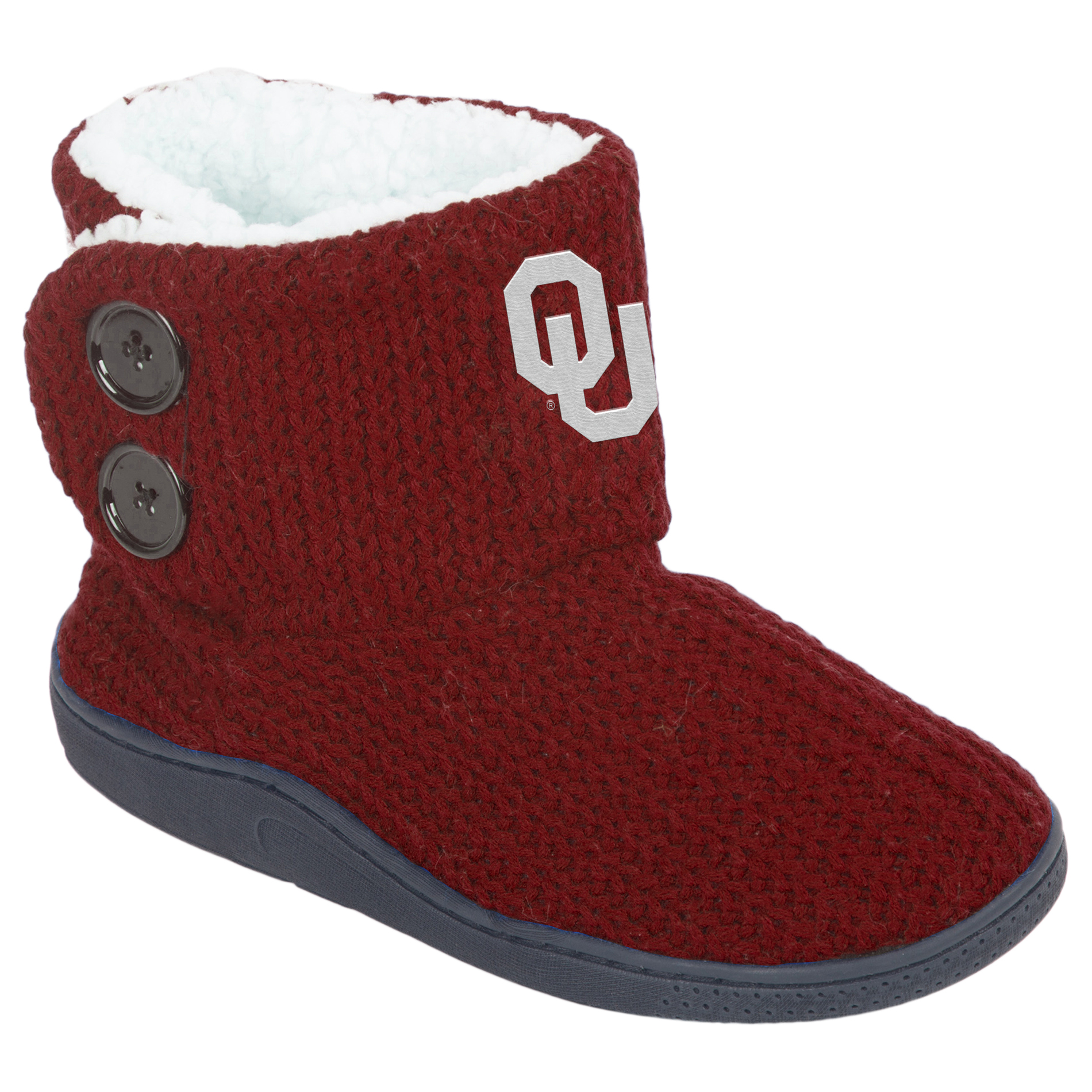 NCAA Women&#8217;s 2-Button Knit Boots - Oklahoma Sooners