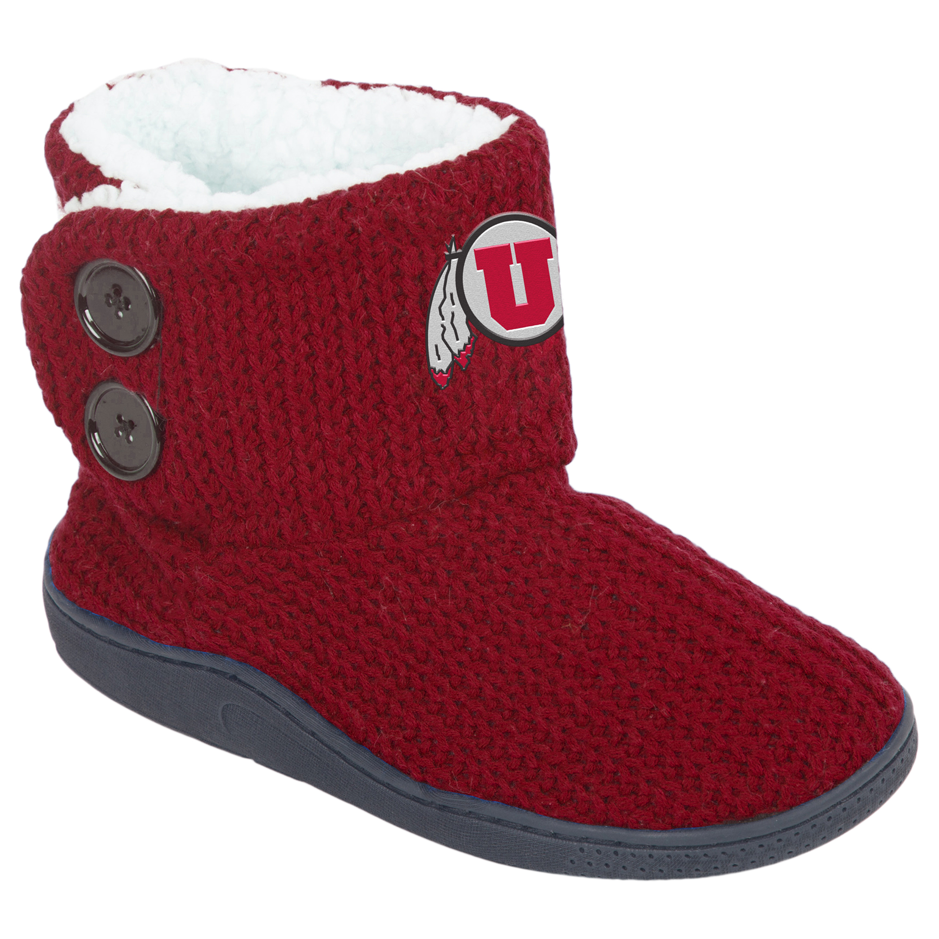 NCAA Women&#8217;s 2-Button Knit Boots - Utah Utes