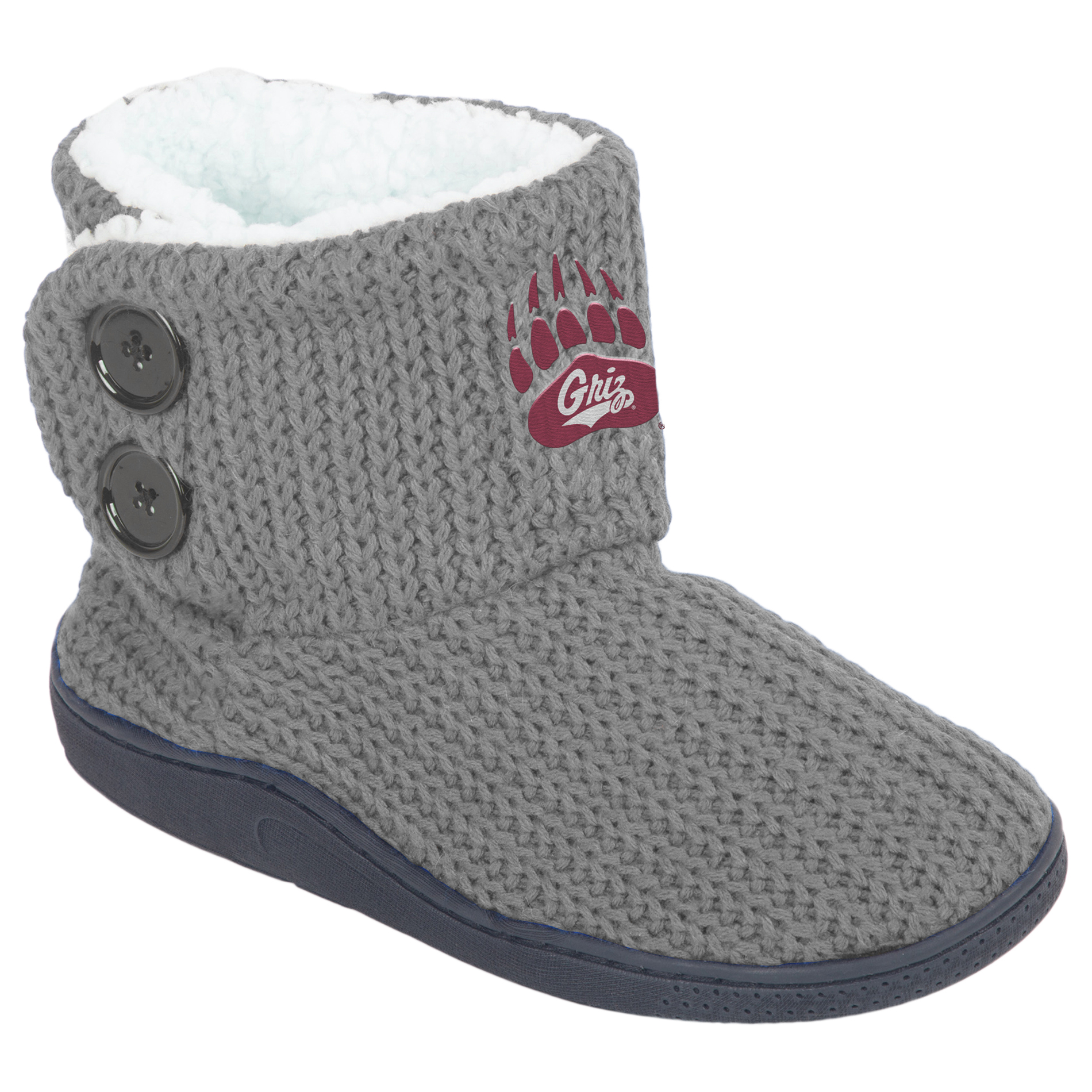 NCAA Women’s 2-Button Knit Boots - Montana Grizzlies, Size: Large NCAA Women’s 2-Button Knit Boots - Montana Grizzlies, Size: Large