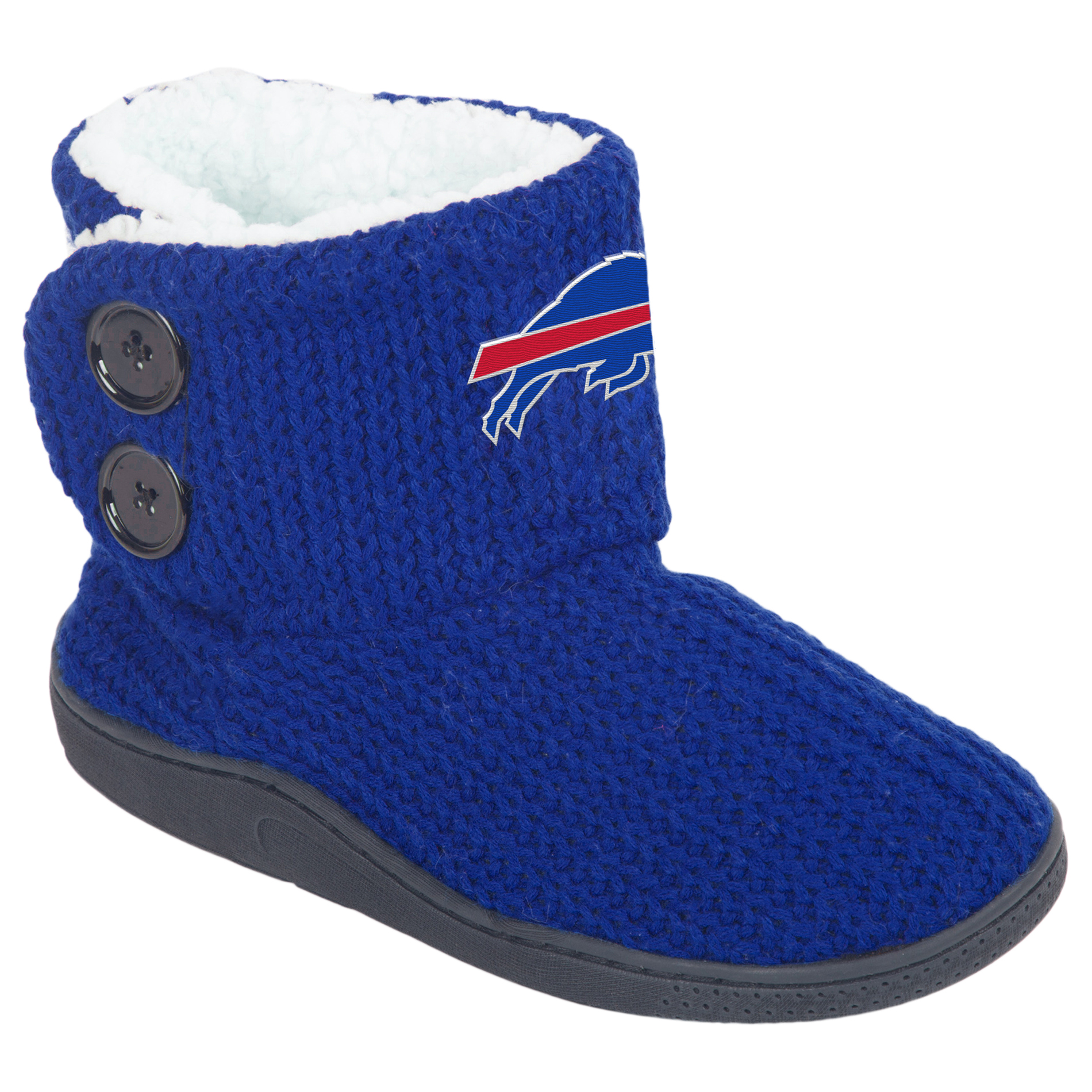 NFL Women’s 2-Button Knit Slipper Boots - Buffalo Bills, Size: Small NFL Women’s 2-Button Knit Slipper Boots - Buffalo Bills, Size: Small