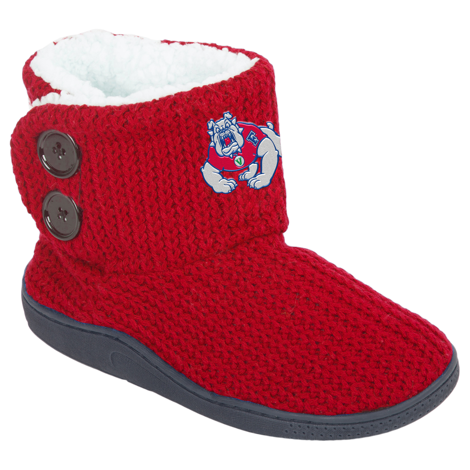 NCAA Women’s 2-Button Knit Boots - Fresno State Bulldogs, Size: Large NCAA Women’s 2-Button Knit Boots - Fresno State Bulldogs, Size: Large