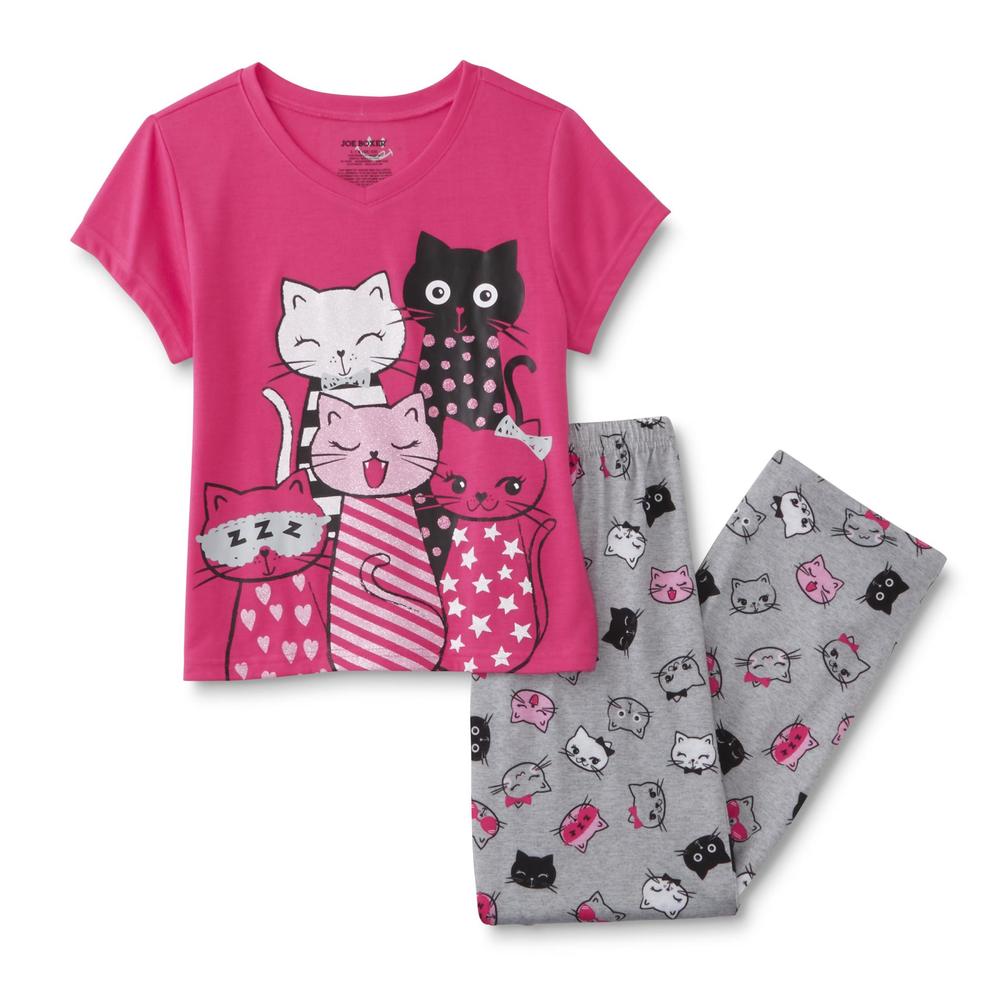 Joe Boxer Girl's Pajama Top & Pants - Cats
