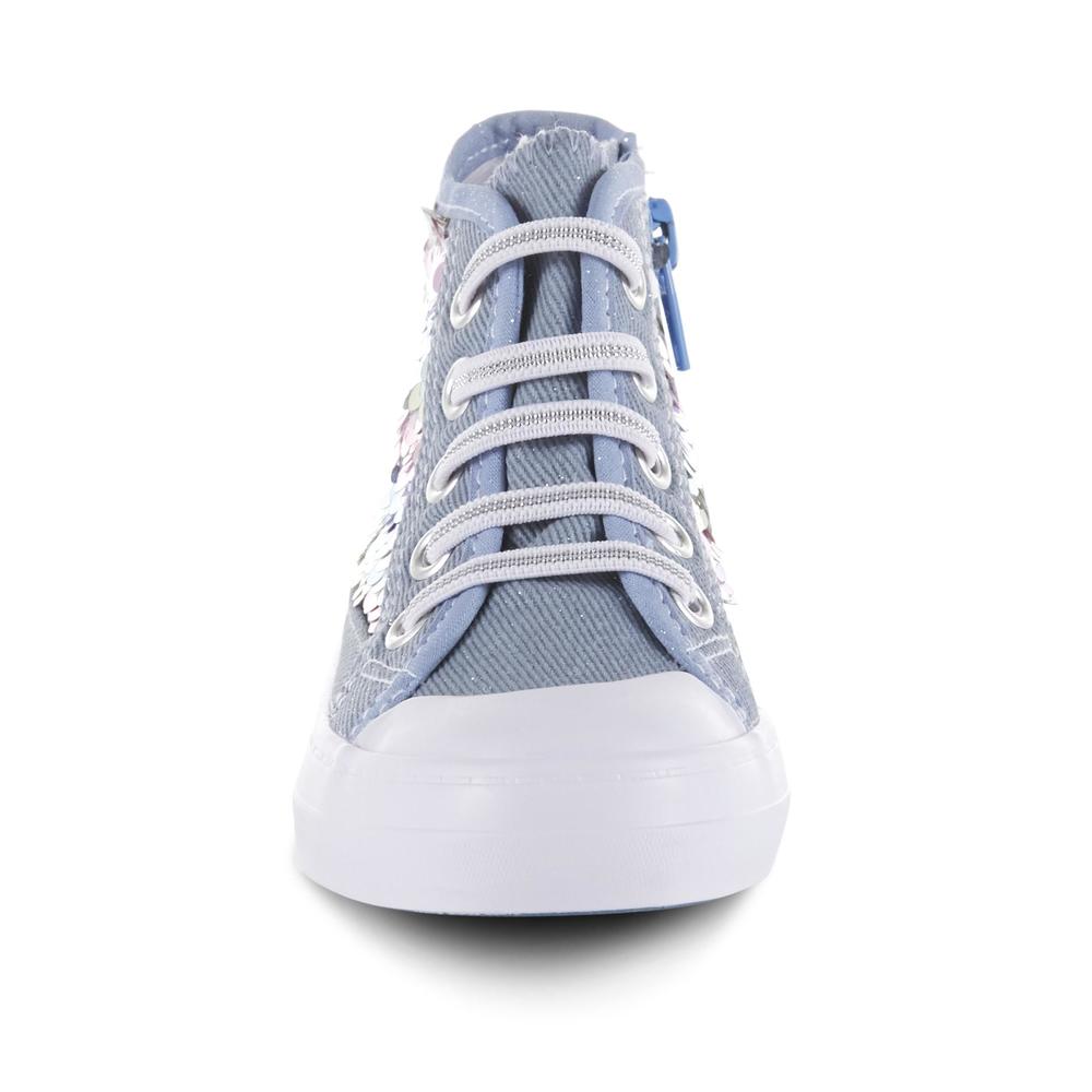 CRB Girl Toddler Girls' Aquata High-Top Sneaker - Blue/White