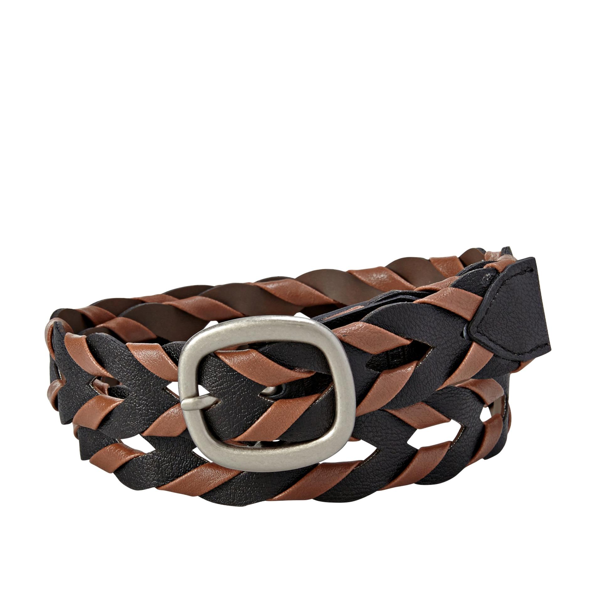 Relic Women's Woven Two-Tone Leather Belt
