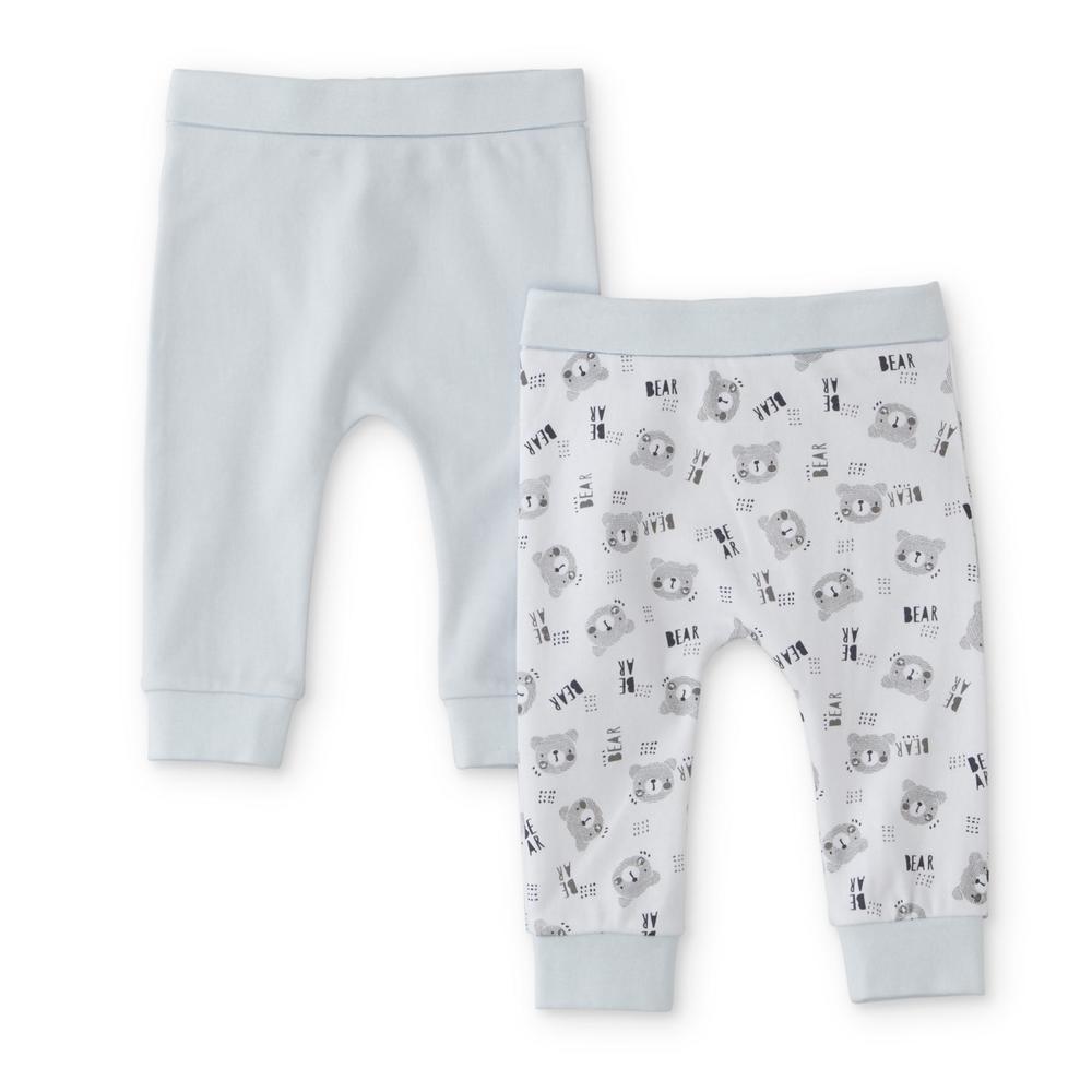 The Essential One Infant Boys' 2-Pack Jogger Pants - Solid & Bear